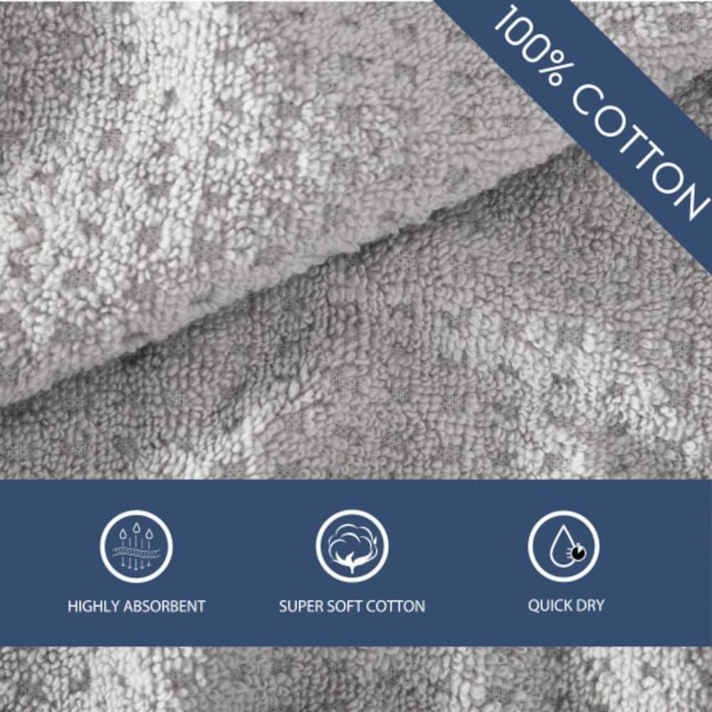 Juego de Toallas de Baño Tommy Bahama 6 Piezas Algodón Gris