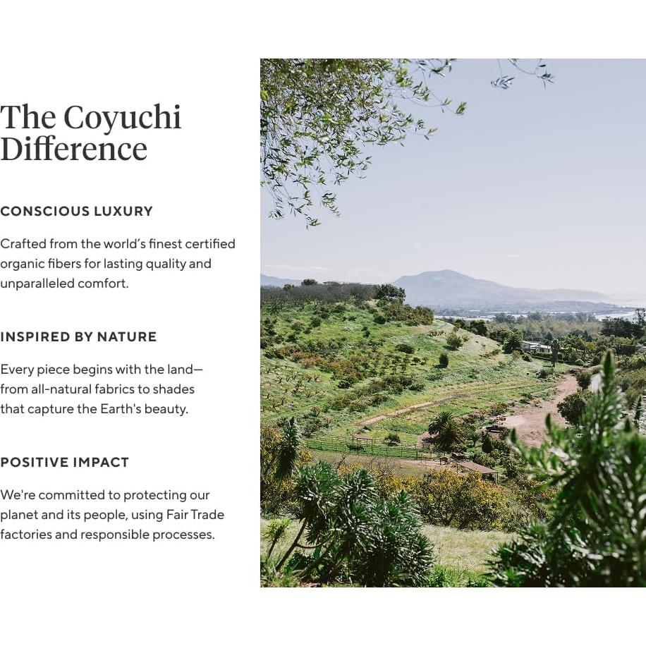 Juego de 6 Toallas Orgánicas Coyuchi Air Weight 100% Algodón