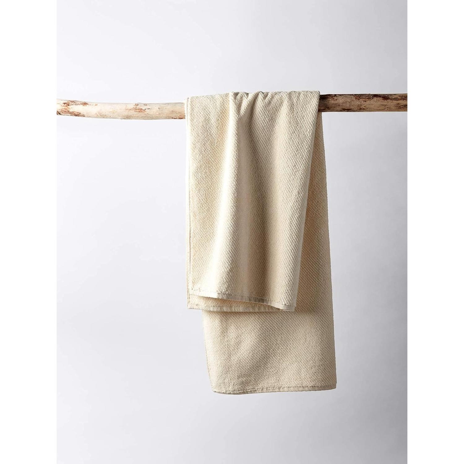 Juego de 6 Toallas Orgánicas Coyuchi Air Weight 100% Algodón