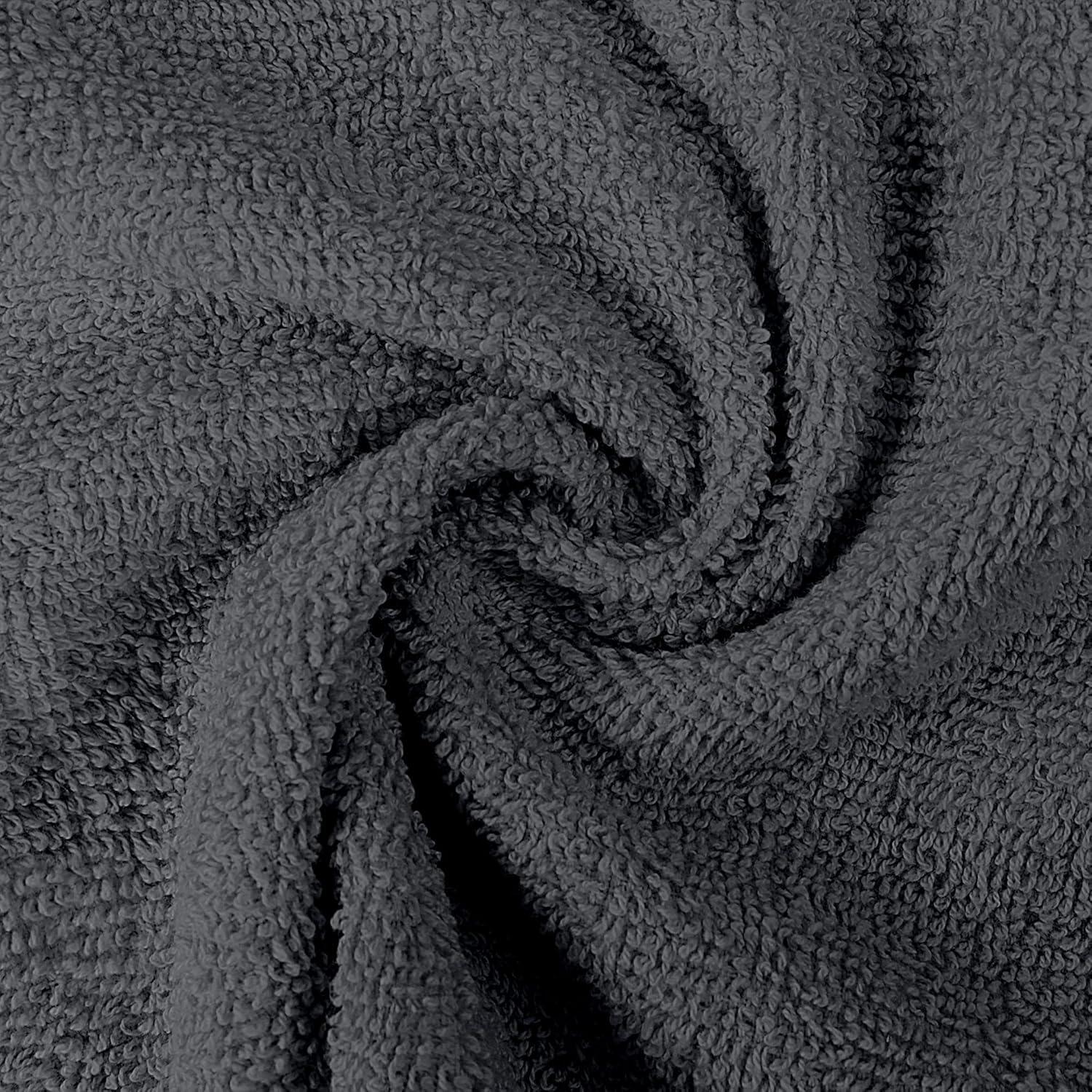 Toallas Utopia Paquete de 12 Paños de Lavado 30x30 cm Algodón Gris