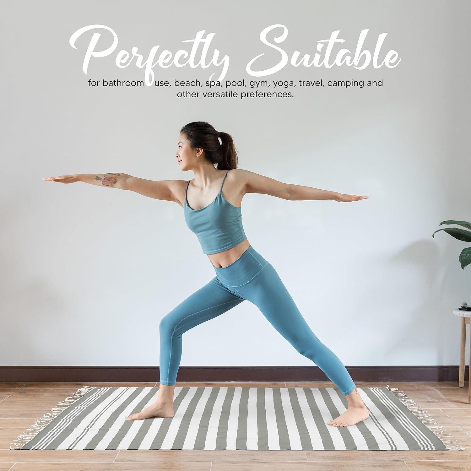 Toallas de Playa Utopia Paquete de 4 Algodón 182.9x101.6cm Gris