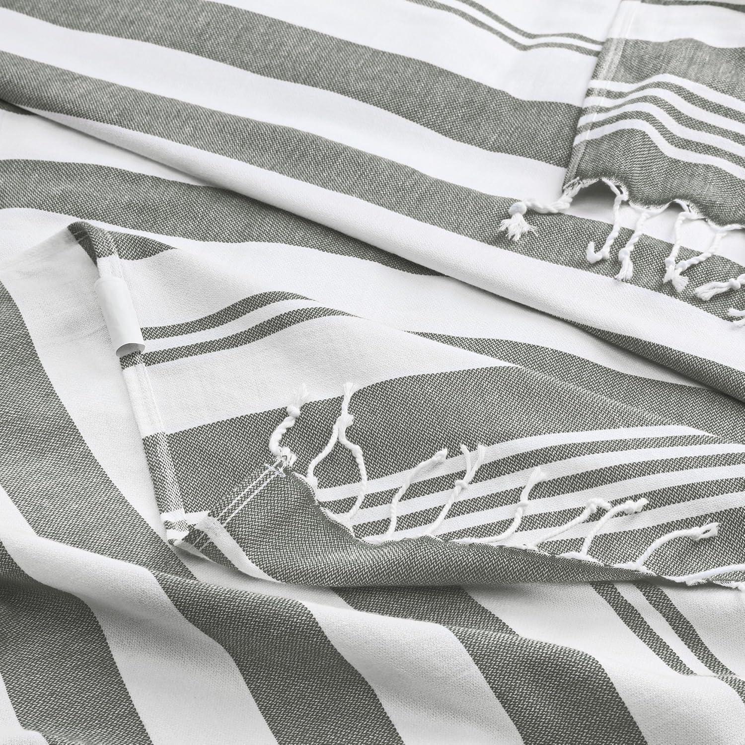 Toallas de Playa Utopia Paquete de 4 Algodón 182.9x101.6cm Gris