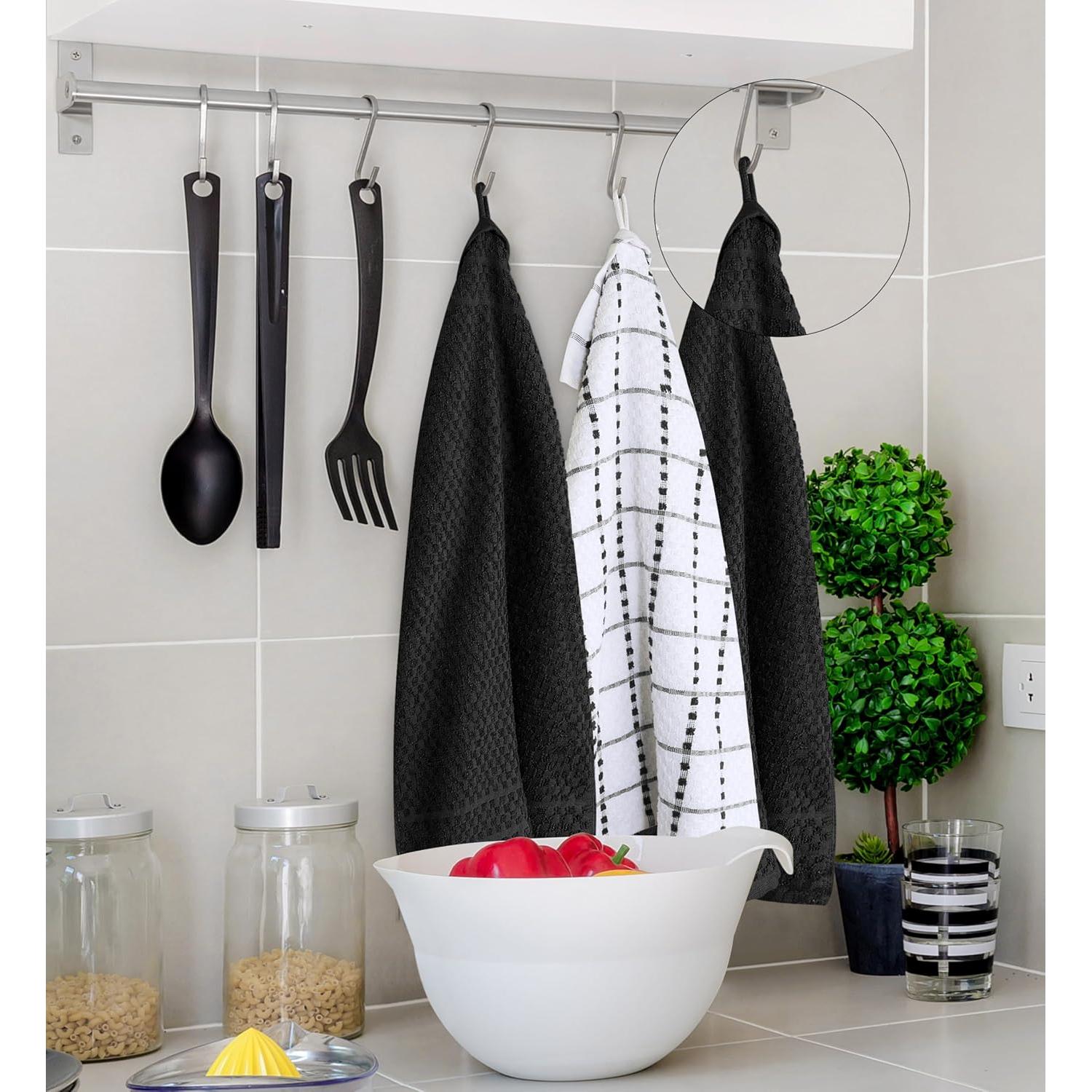 Toallas de Cocina Utopia - Paquete de 12, 38x64 cm, Algodón Suave