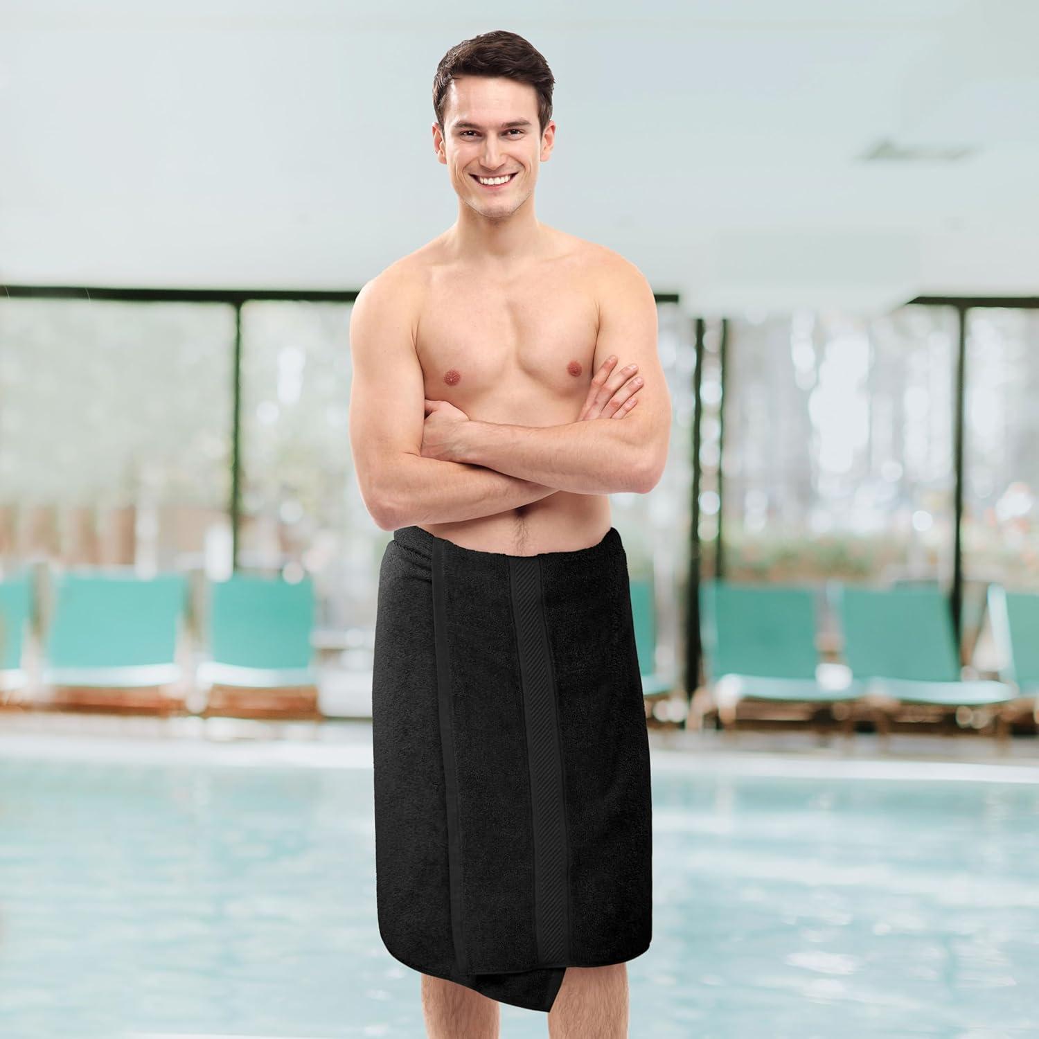 Juego de Toallas de Baño Utopia 6 Piezas 61x122cm 100% Algodón Negro