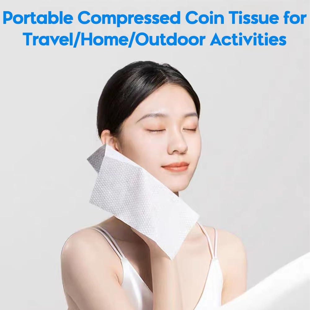 40 Toallas Comprimidas Desechables Herb Life 22.86x22.86 cm