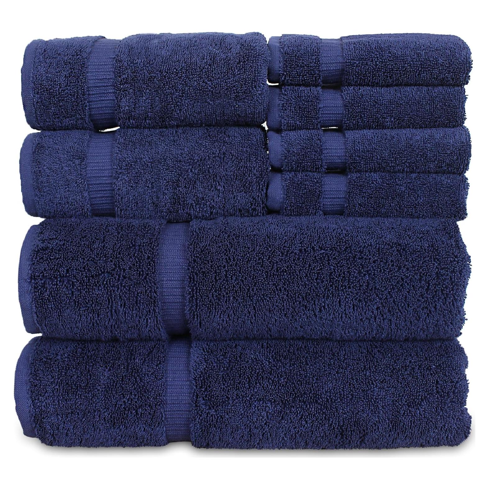 Juego de Toallas de Lujo BC BARE COTTON 100% Algodón Turco 8 Piezas