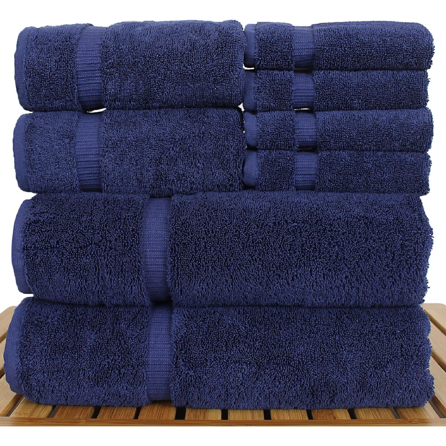 Juego de Toallas de Lujo BC BARE COTTON 100% Algodón Turco 8 Piezas