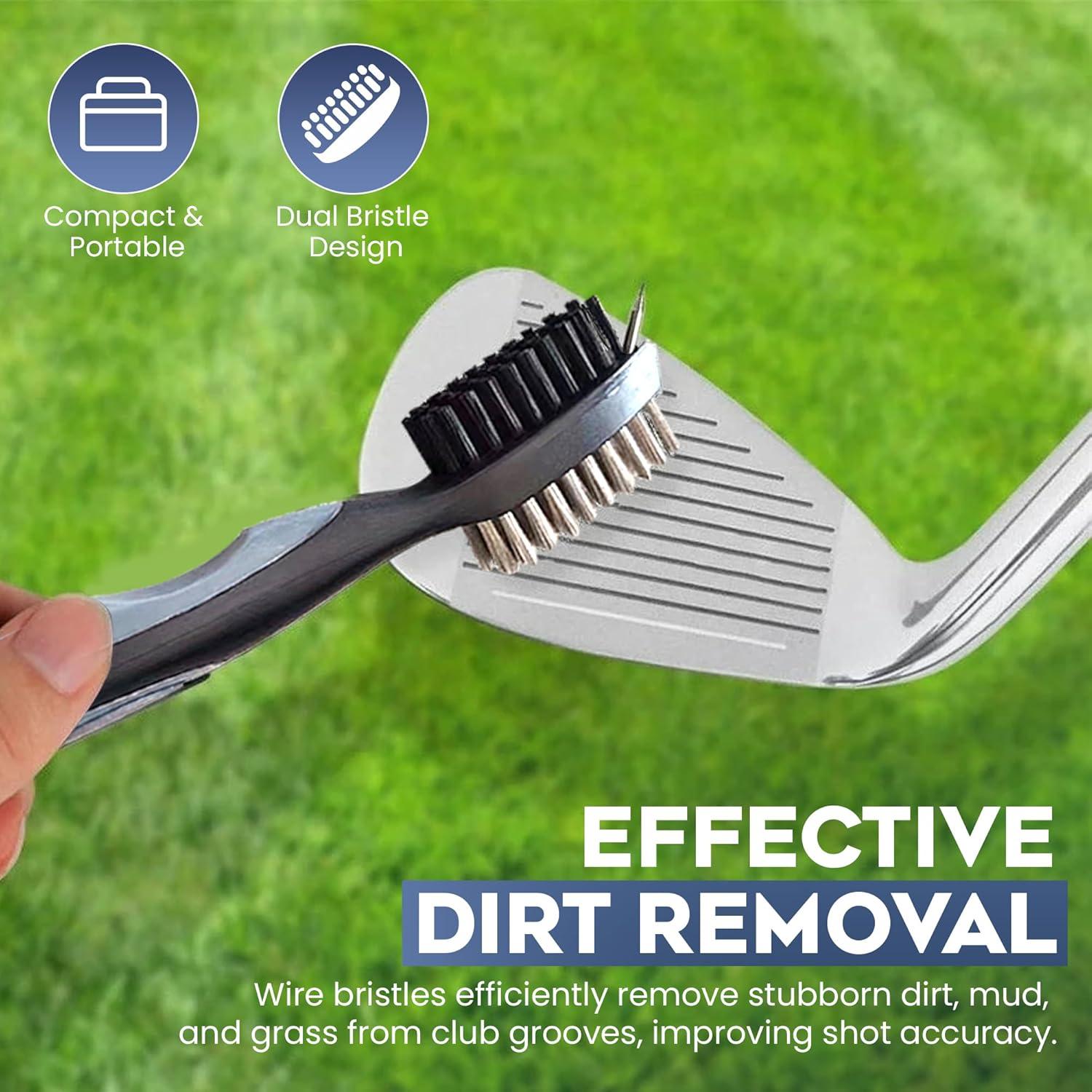 Set de Toalla de Golf Magnética Moxiey con Cepillo y Limpiador