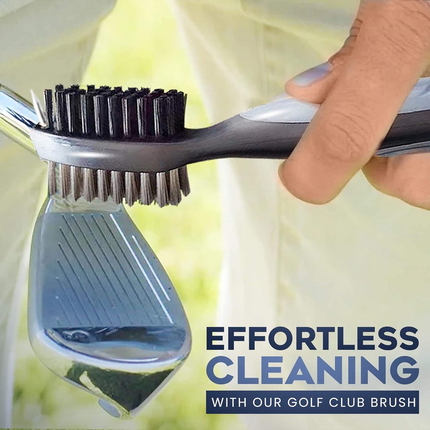 Set de Toalla de Golf Magnética Moxiey con Cepillo y Limpiador