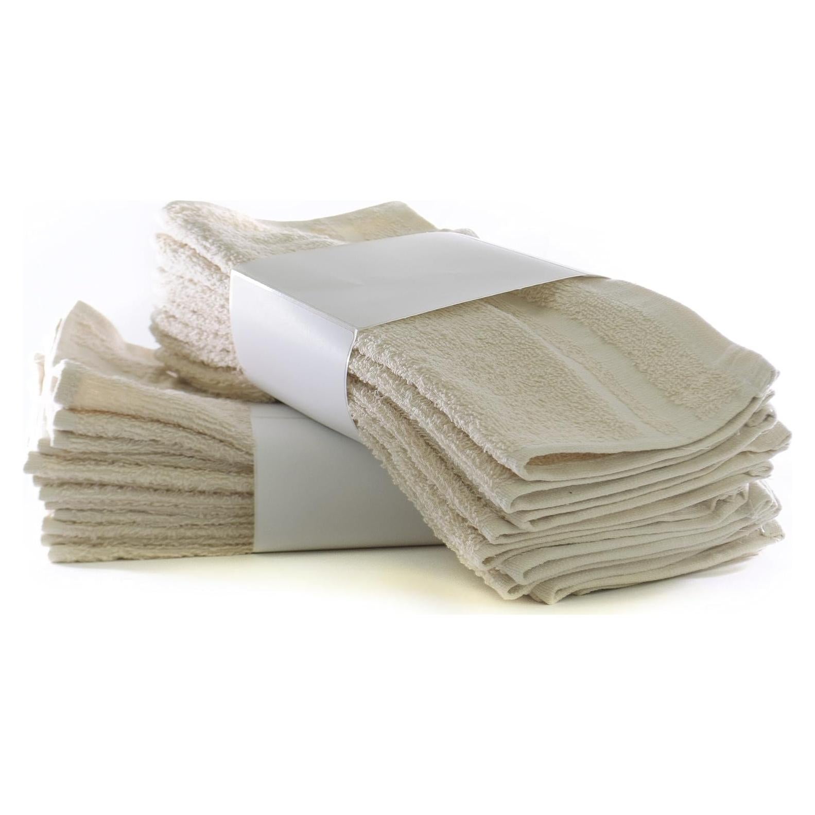 Toallas de Mano BC BARE COTTON 30x30 cm Beige Set 24