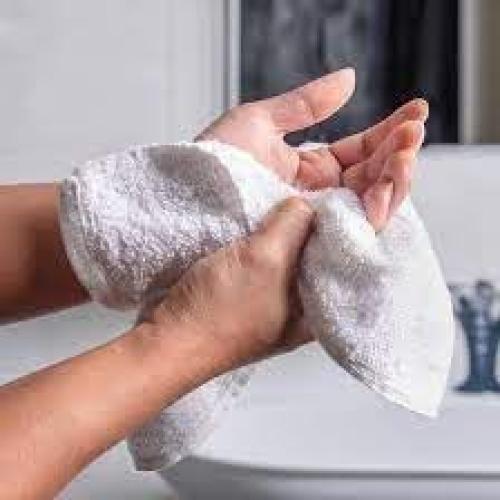 Toallas de Mano BC BARE COTTON 30x30 cm Beige Set 24