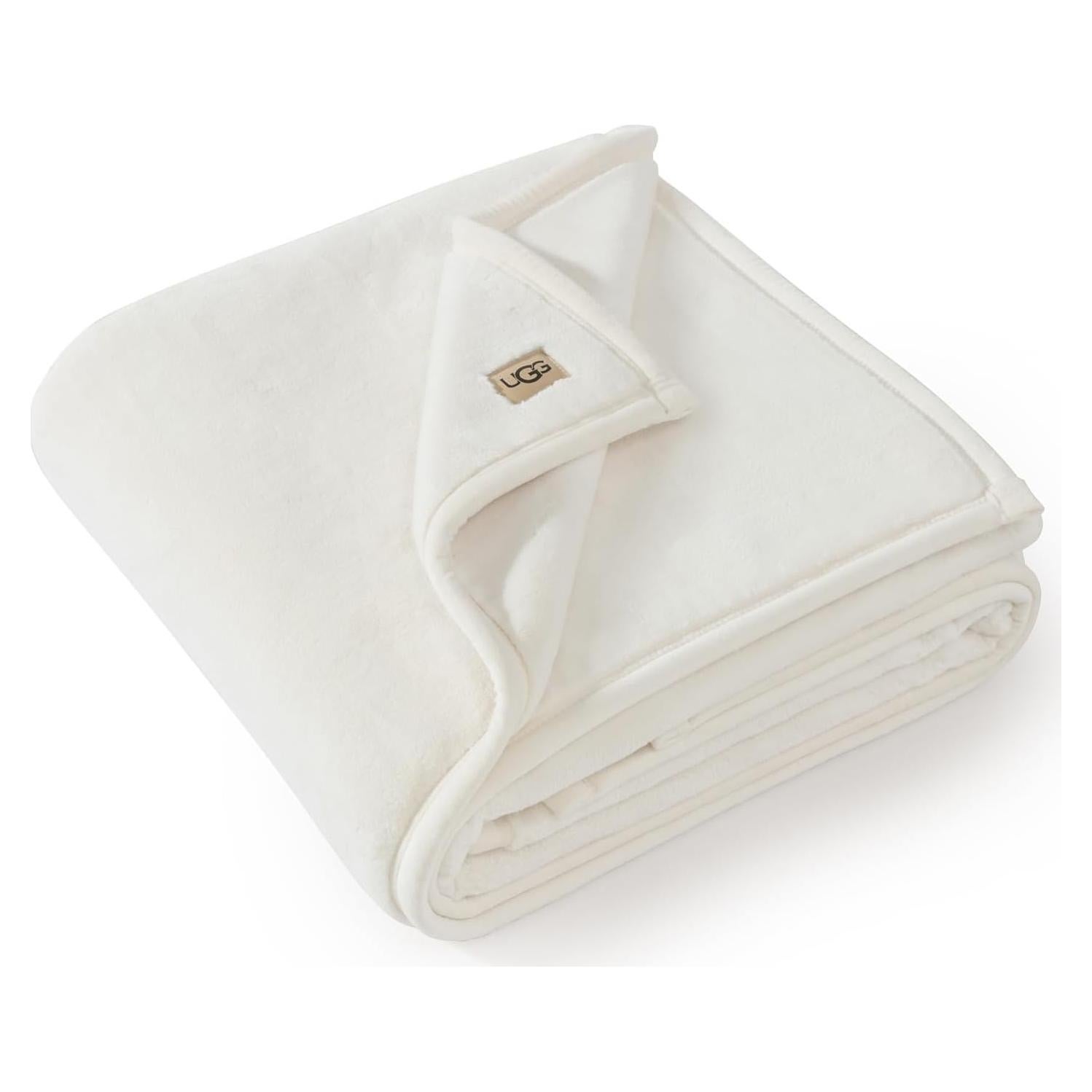 Manta UGG Coco Plush 127x178 cm - Forro Polar Suave Blanca