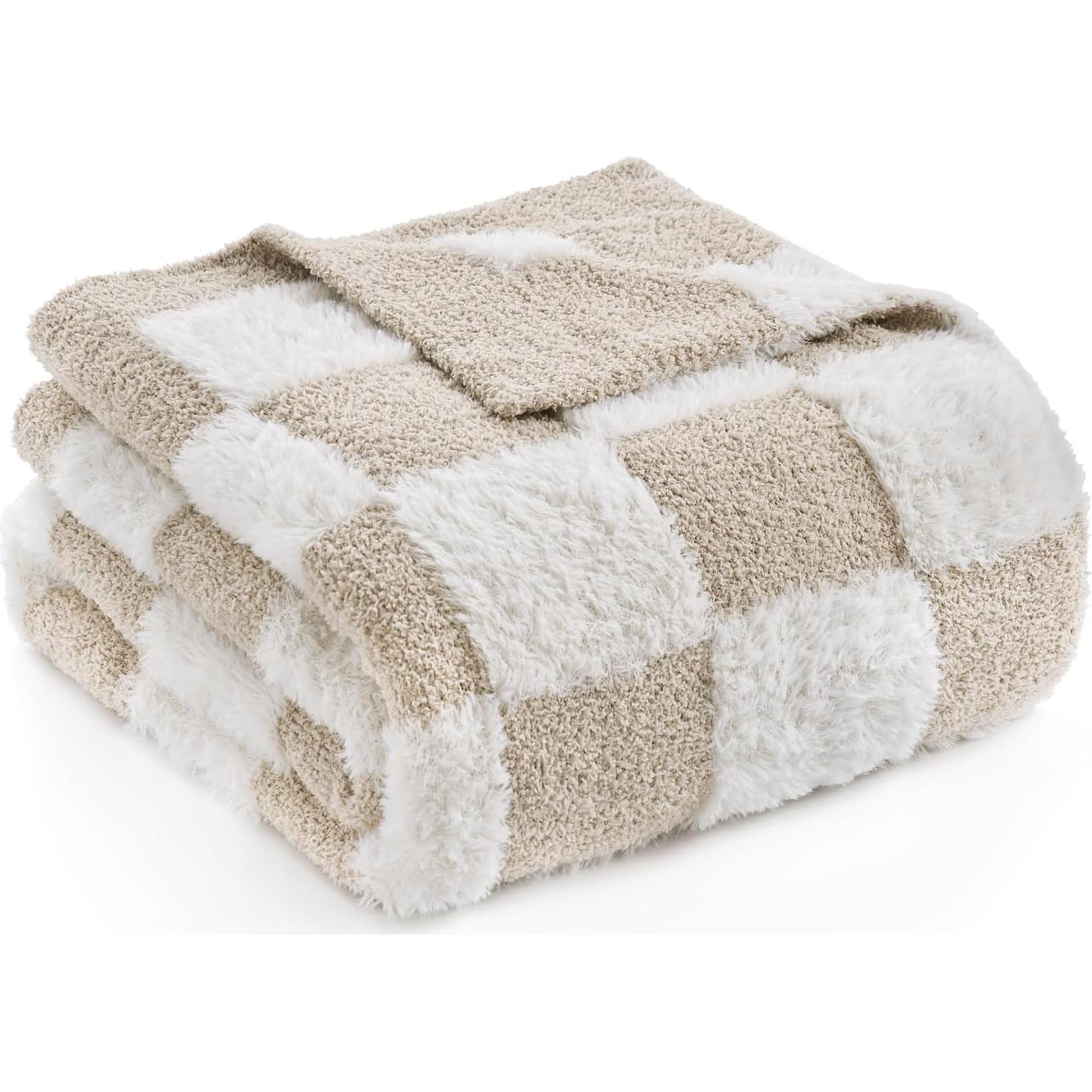 Manta de lanzamiento Snuggle Sac beige 127x152 cm suave y cálida