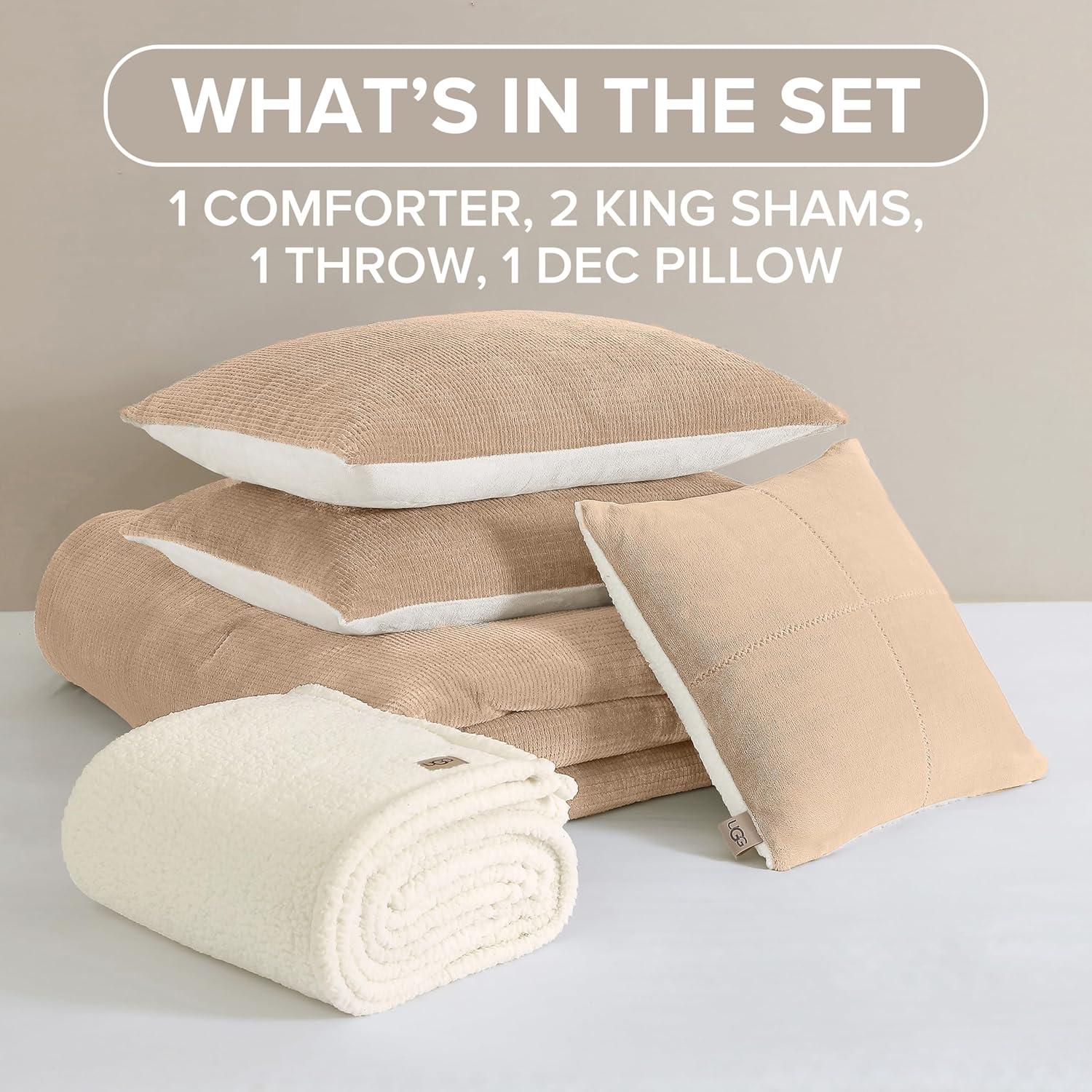 Juego de Edredón UGG Remina 5 Piezas Rey Hipoalergénico