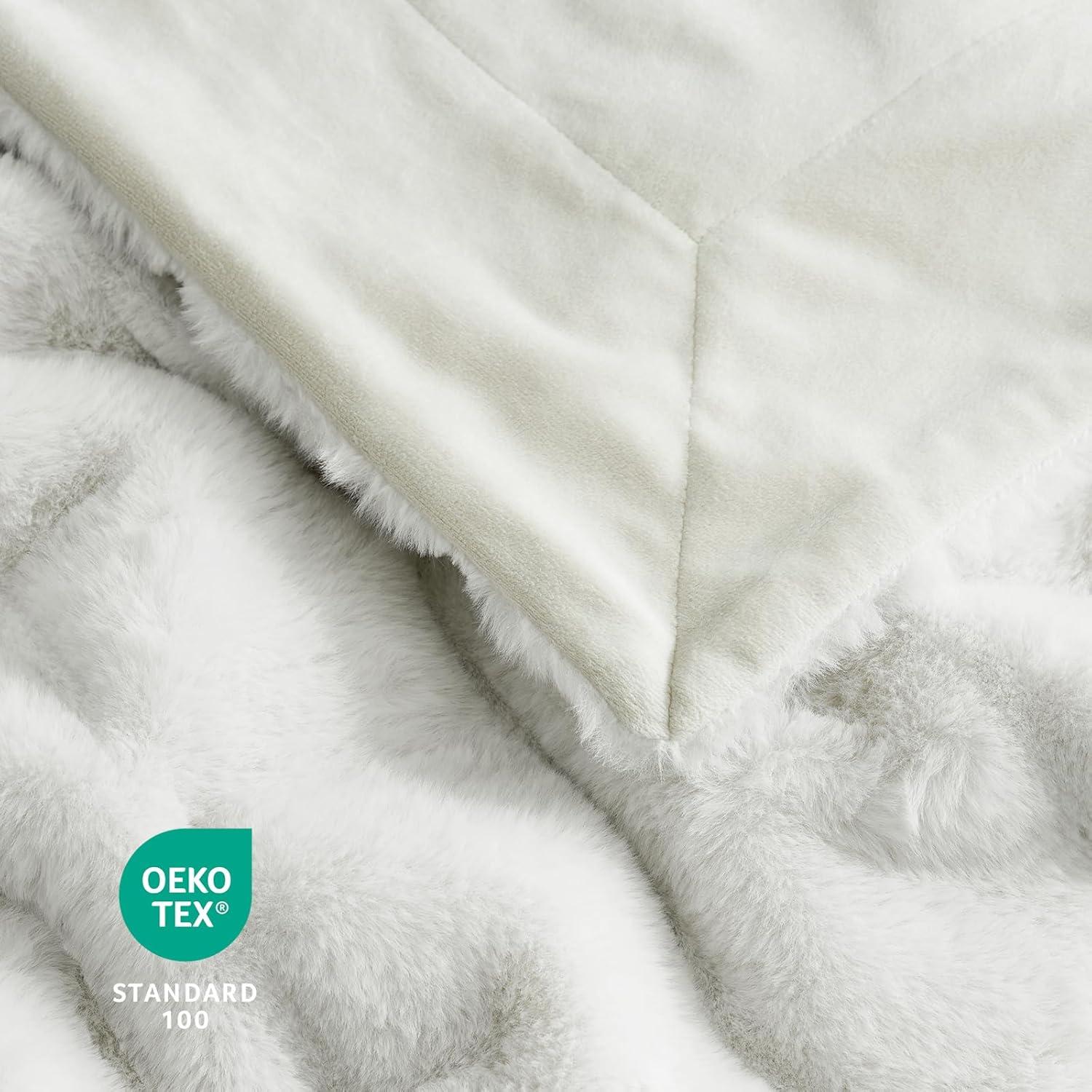 Manta de Piel Sintética Cozy Bliss 127x152 cm Beige Suave