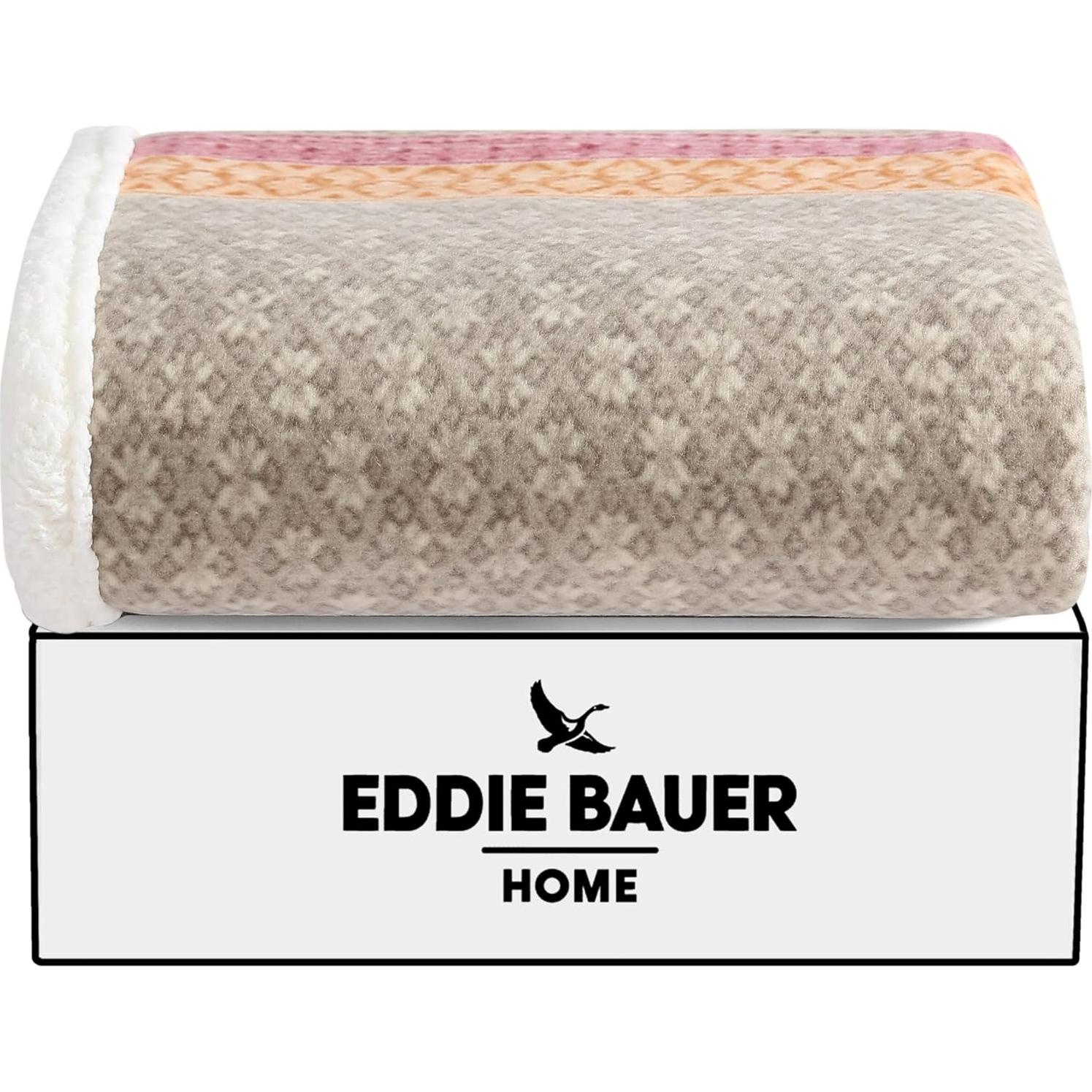 Manta Sofá Eddie Bauer 70x50 cm Reversible Sherpa Fleece