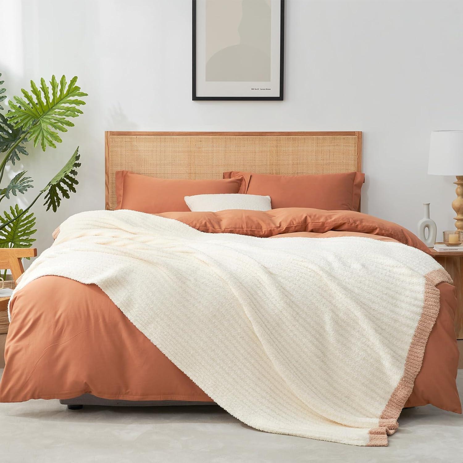 Manta de canalé Snuggle Sac crema 127x152 cm microfibra