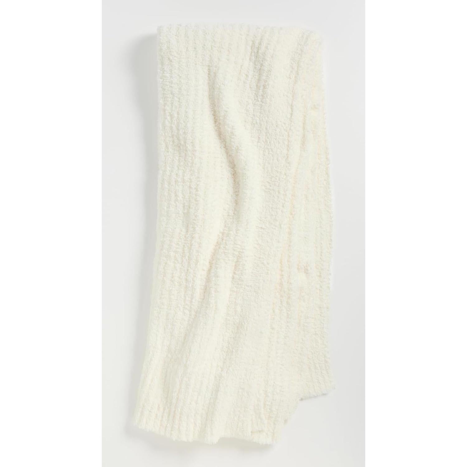 Manta Acogedora de Rayas Barefoot Dreams Blanca Talla Única