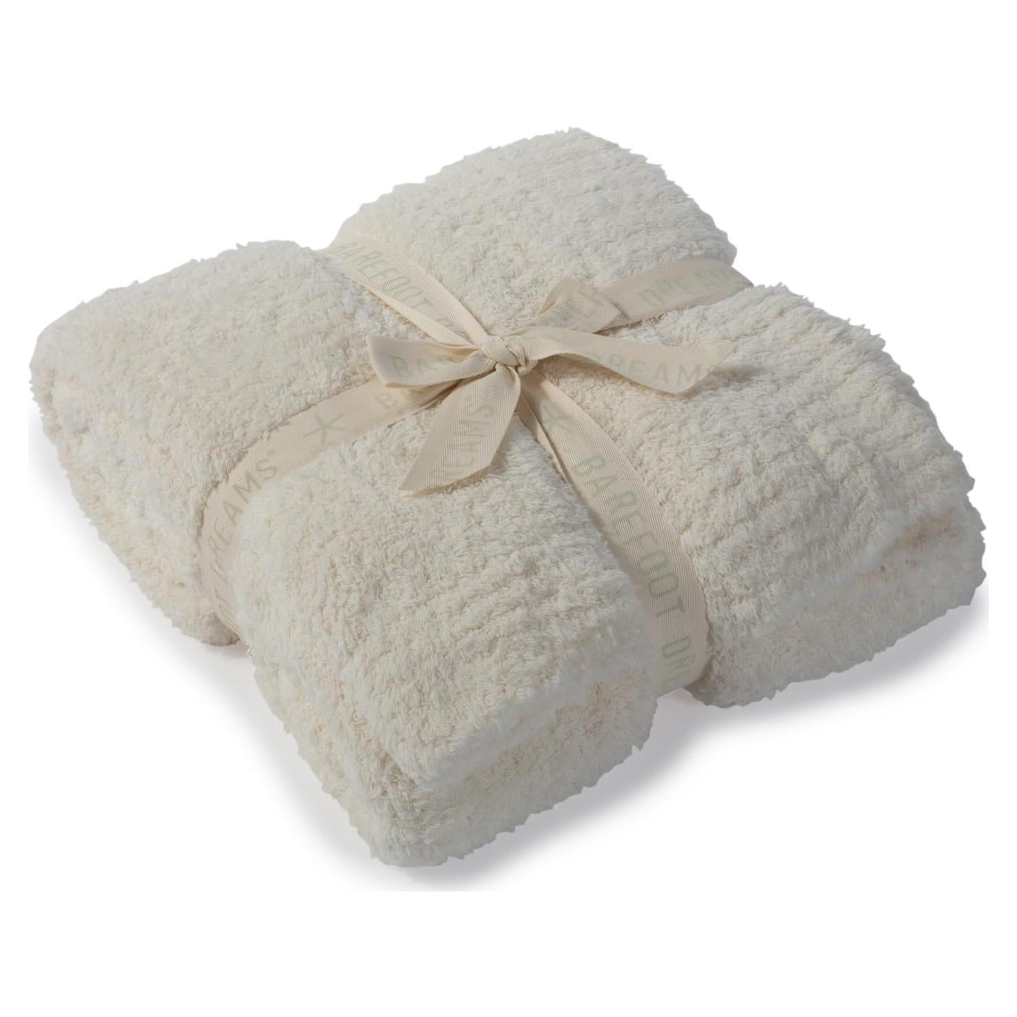 Manta CozyChic Barefoot Dreams Crema 137x183 cm Suave