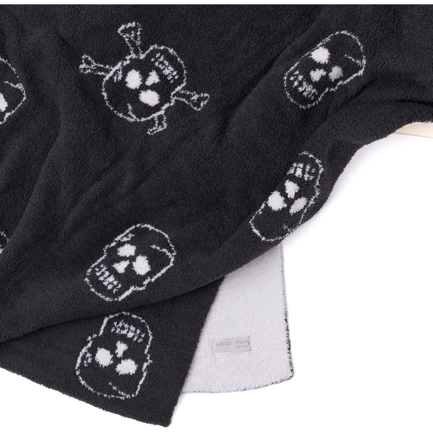 Manta de lanzamiento Barefoot Dreams CozyChic Calavera 137x183cm