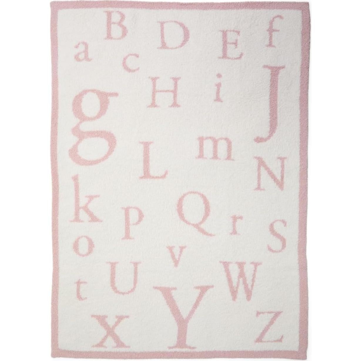 Manta CozyChic ABC Barefoot Dreams Rosa Bebé 76x102 cm