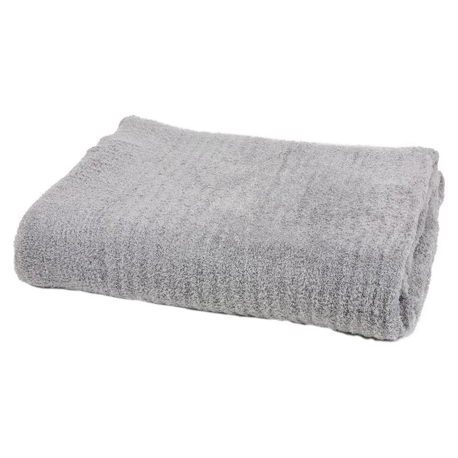 Manta Barefoot Dreams CozyChic Lite Estriada Pewter Talla Única