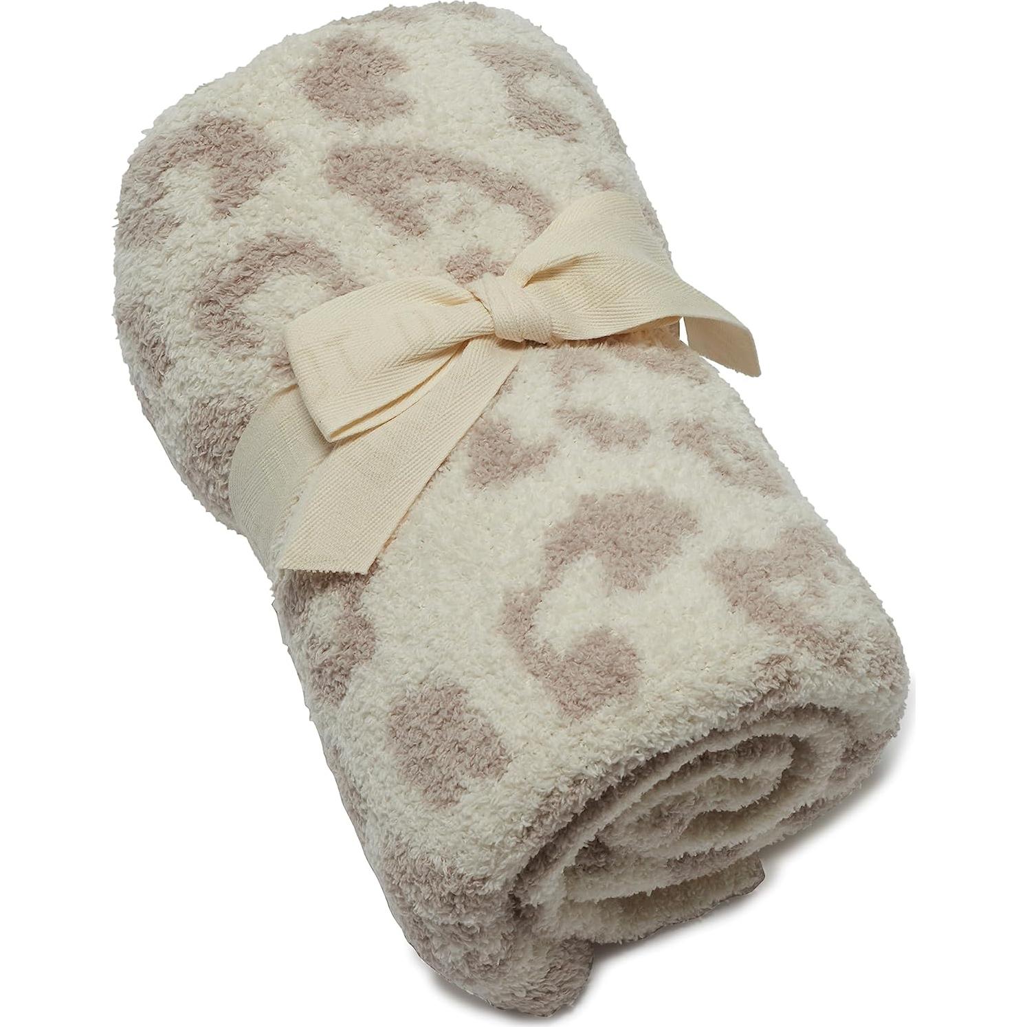 Manta para Bebé Barefoot Dreams CozyChic Animal Piedra/Crema