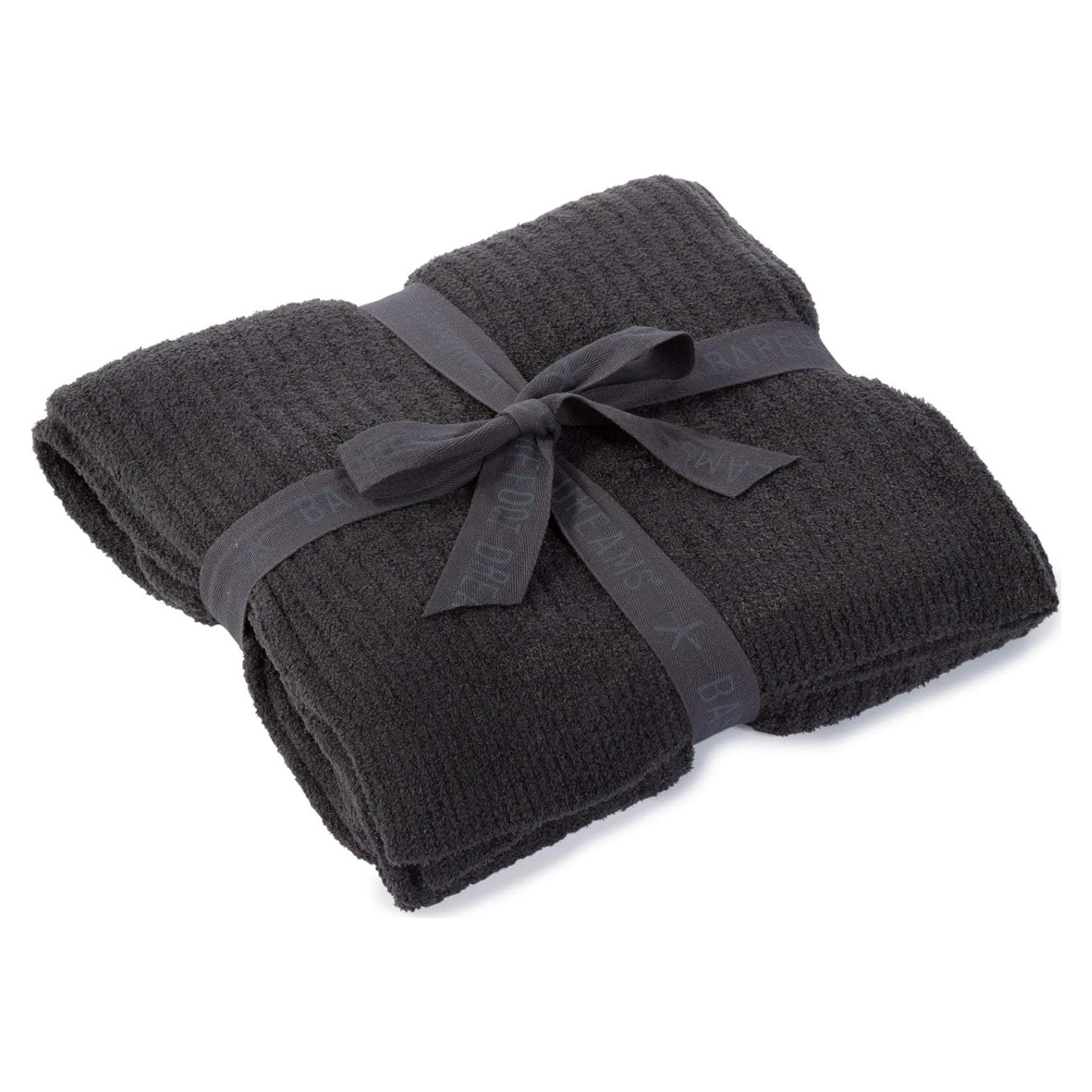 Manta Barefoot Dreams CozyChic Lite Ribbed Carbon 182x137 cm