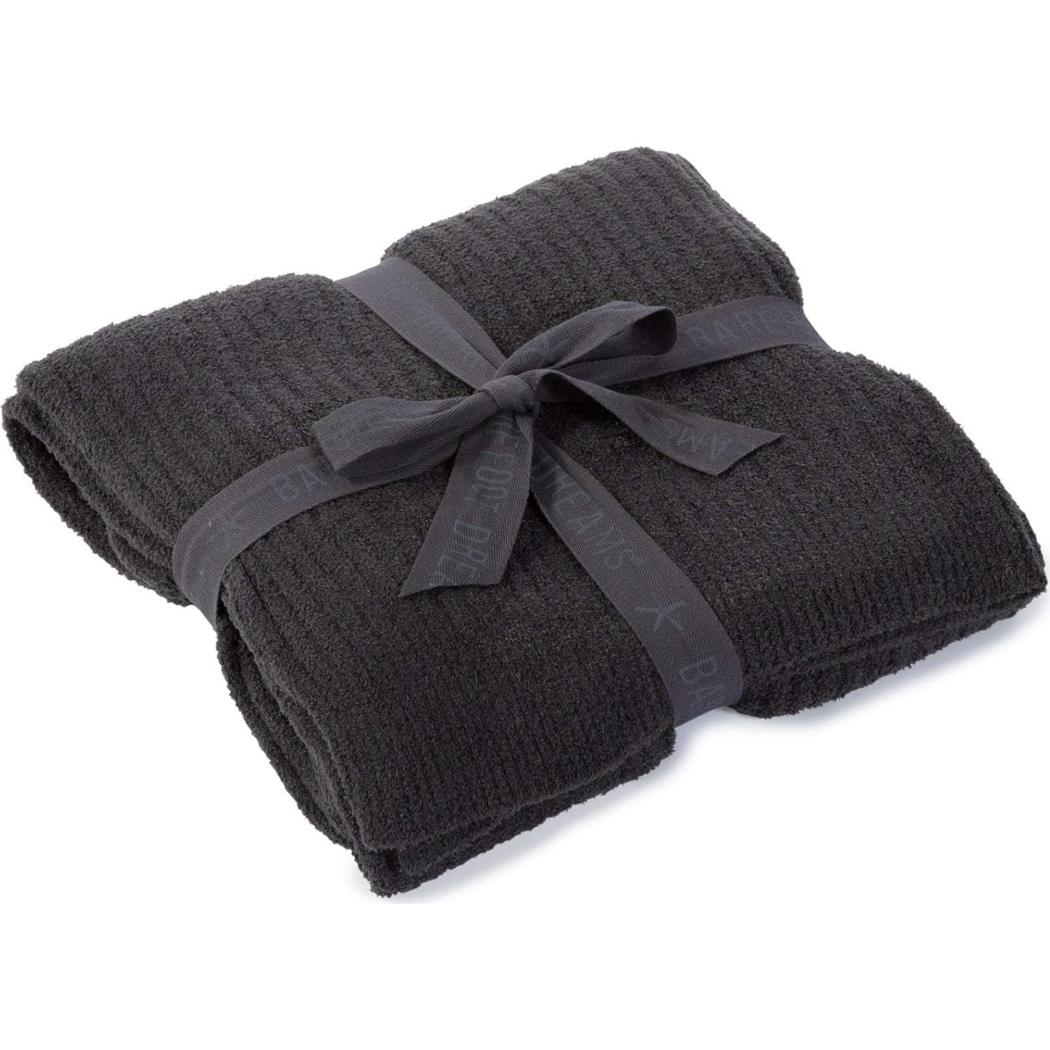 Manta Barefoot Dreams CozyChic Lite Ribbed Carbon 182x137 cm