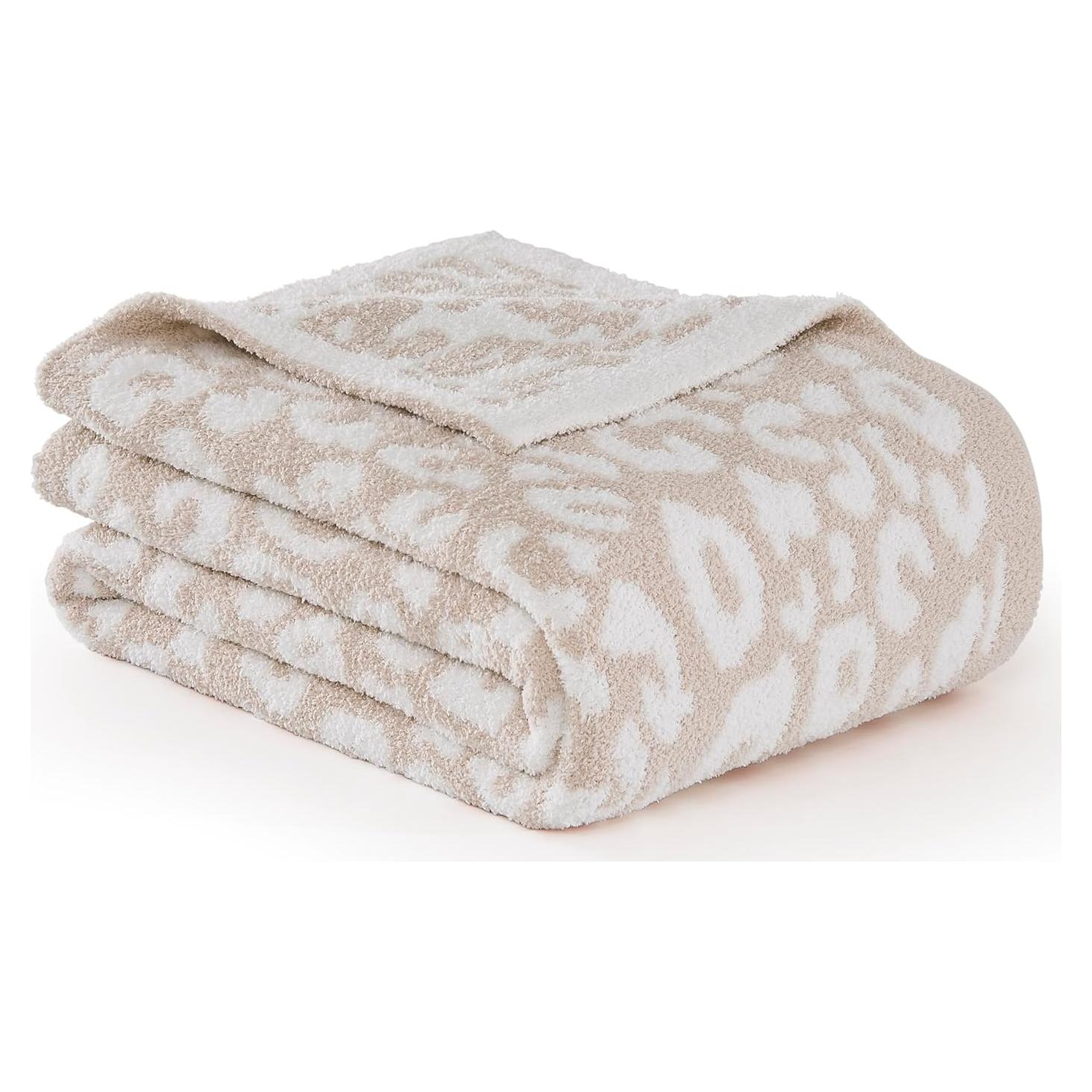 Manta Reversible R.SHARE Leopardo Beige 127x178 cm Microfibra