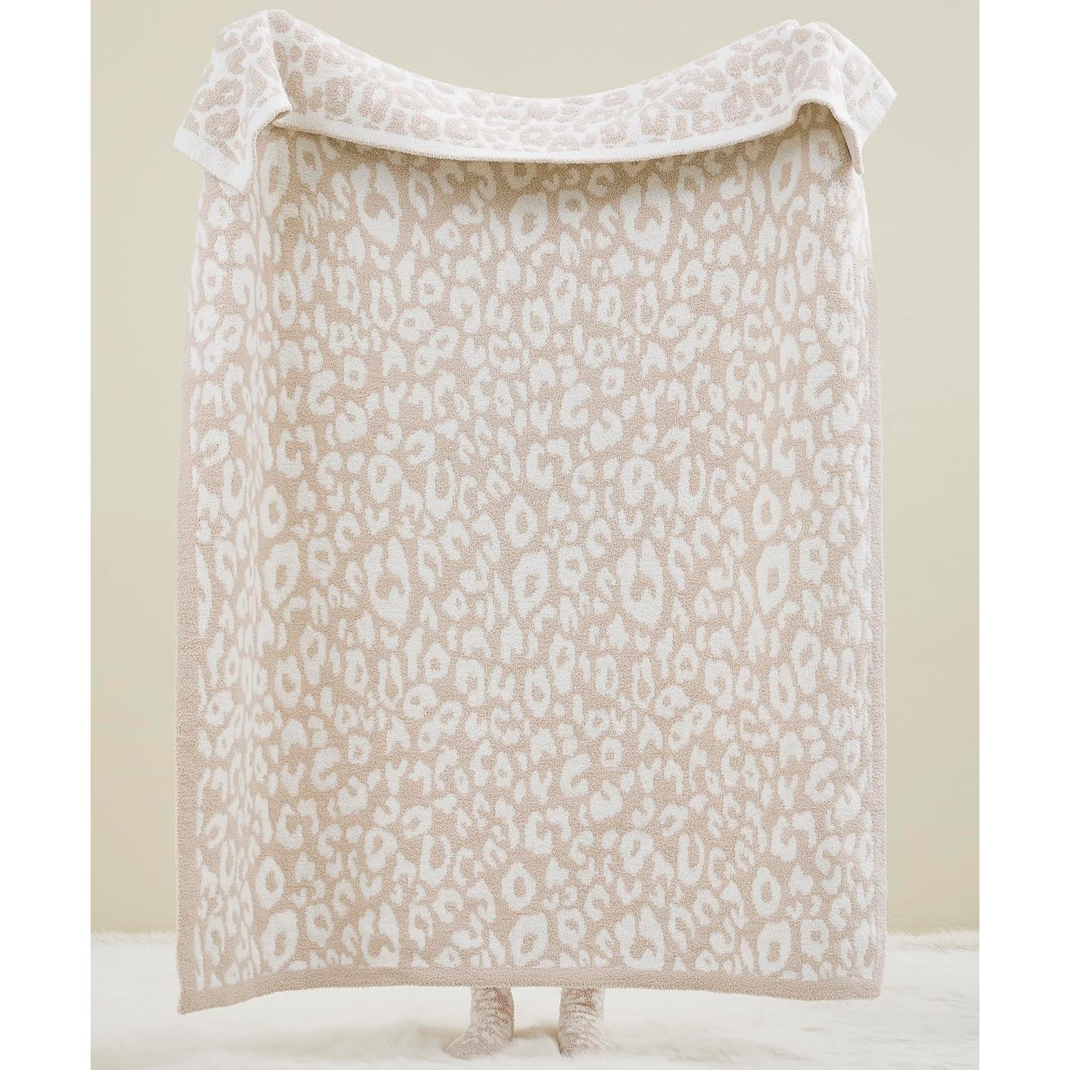 Manta Reversible R.SHARE Leopardo Beige 127x178 cm Microfibra