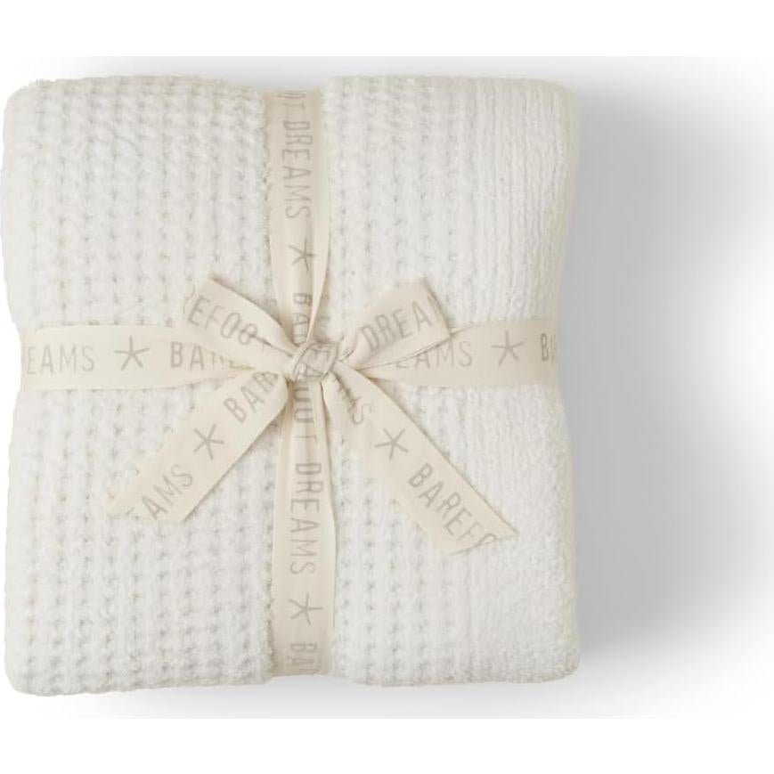 Manta Waffle CozyChic Barefoot Dreams 137x183cm Crema
