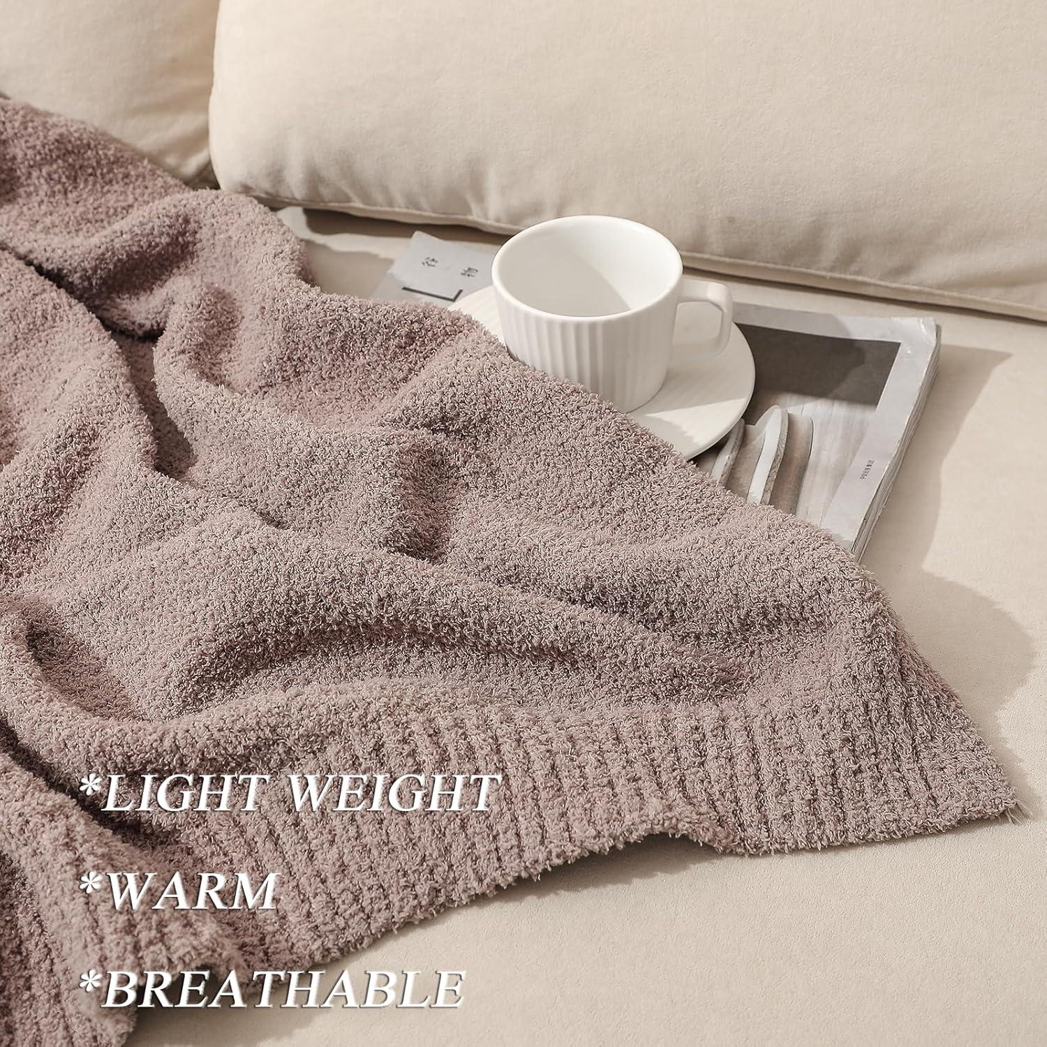 Manta Lanzada Bearberry Super Suave 50x60 cm Rosa Topo