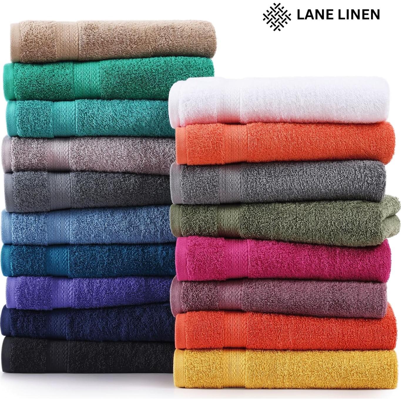 Toallas de Baño LANE LINEN 100% Algodón 4 Piezas Azul 71x137cm