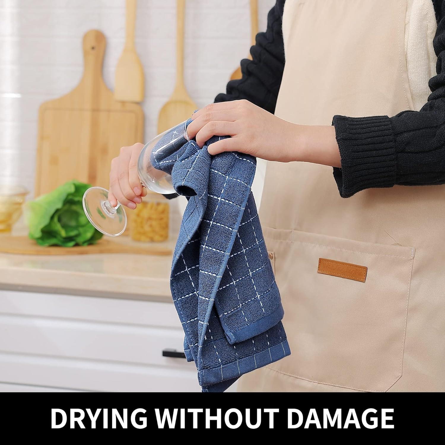 Juego de Toallas de Cocina Homaxy 100% Algodón 8 Piezas