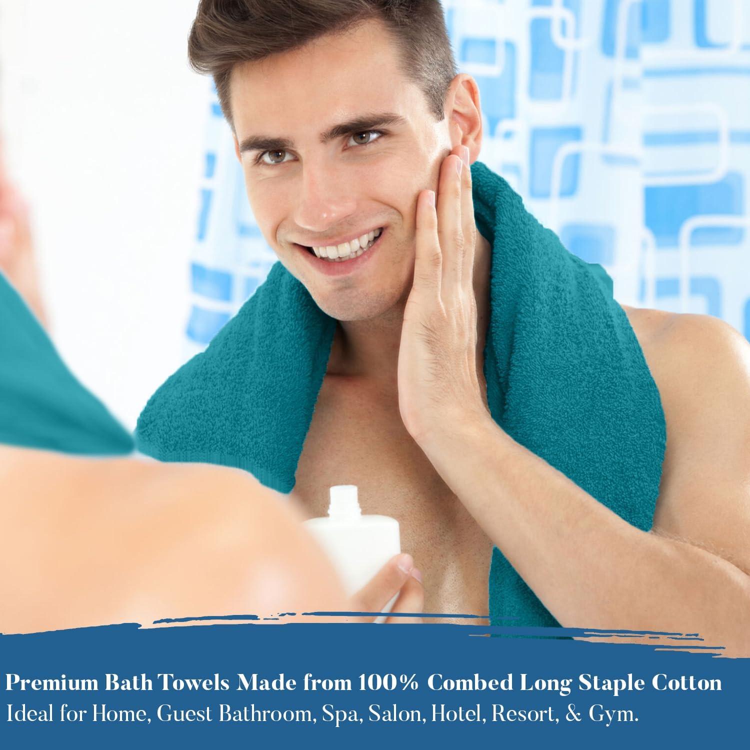 Juego de Toallas de Baño Dan River 4 Piezas 100% Algodón Verde