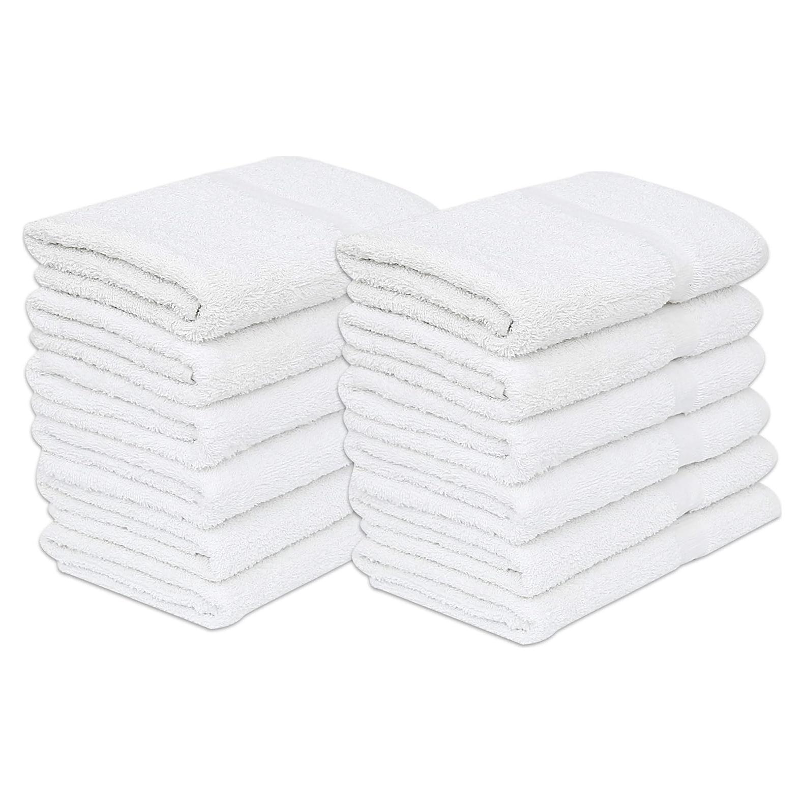 12 Toallas de Baño Económicas TEXTILES DE ORO 61x122 cm Algodón