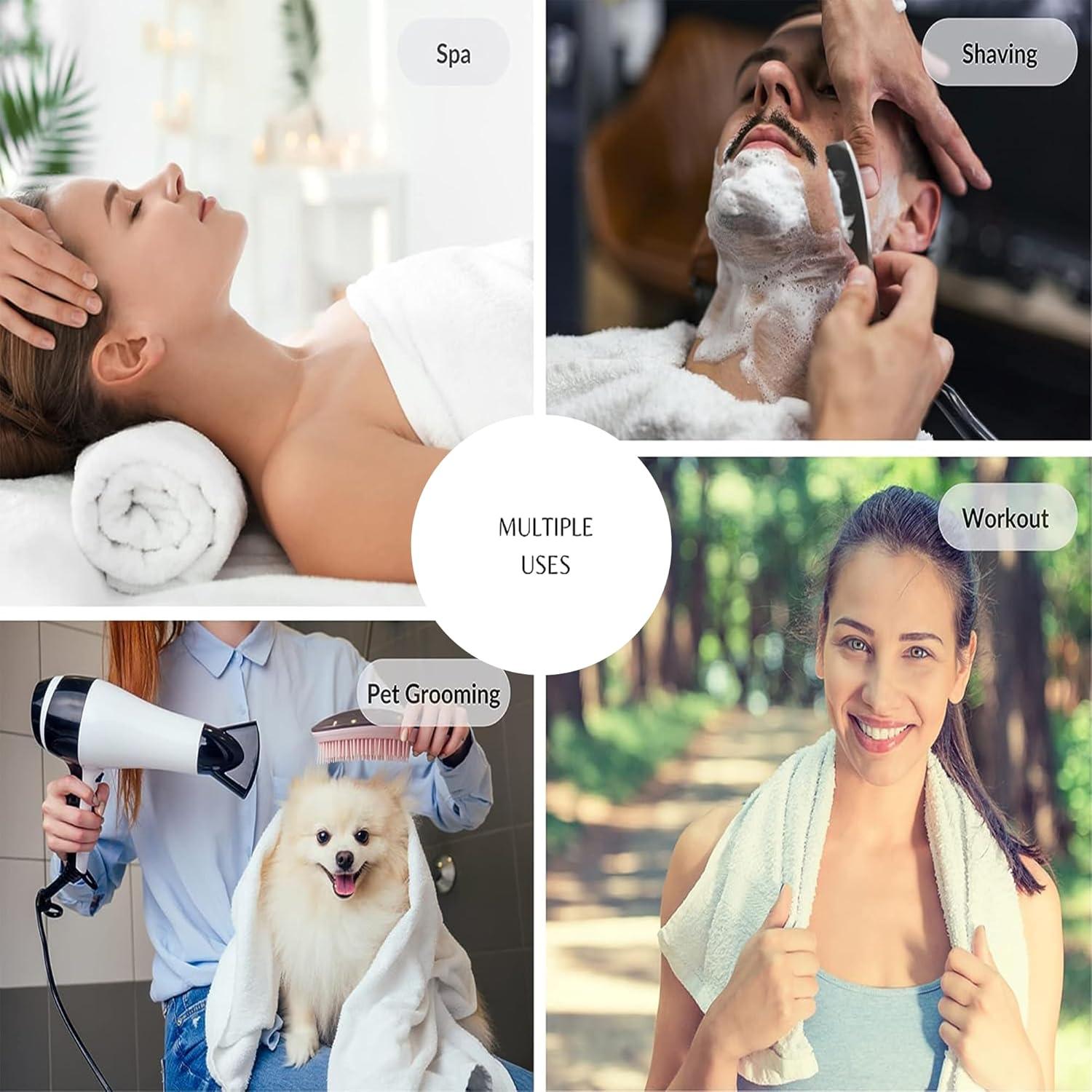 Toallas de Baño Económicas GOLD TEXTILES Blancas 12 Unidades 56x112 cm