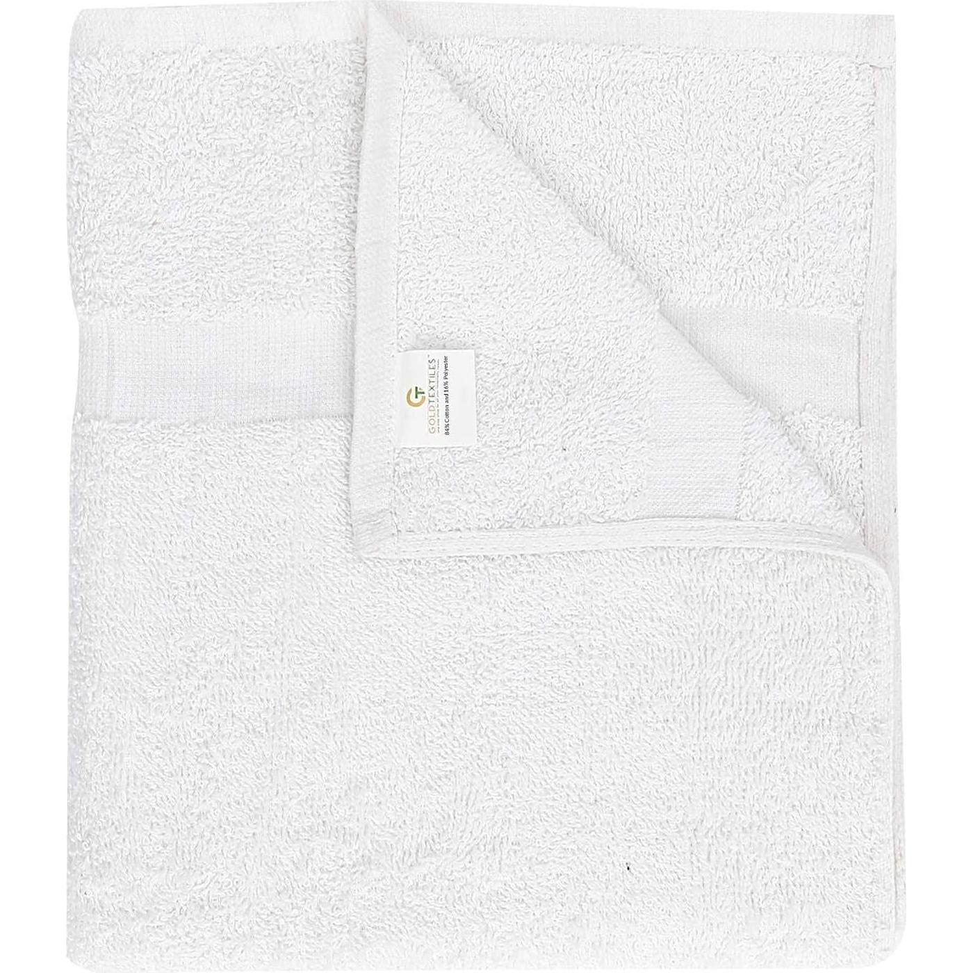 Toallas de Baño Económicas GOLD TEXTILES Blancas 12 Unidades 56x112 cm