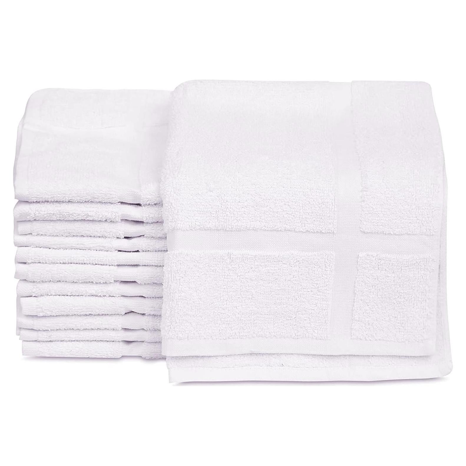 Toallas de Baño Gold Textiles 12 Pack Algodón Blanco 45.7x63.5 cm