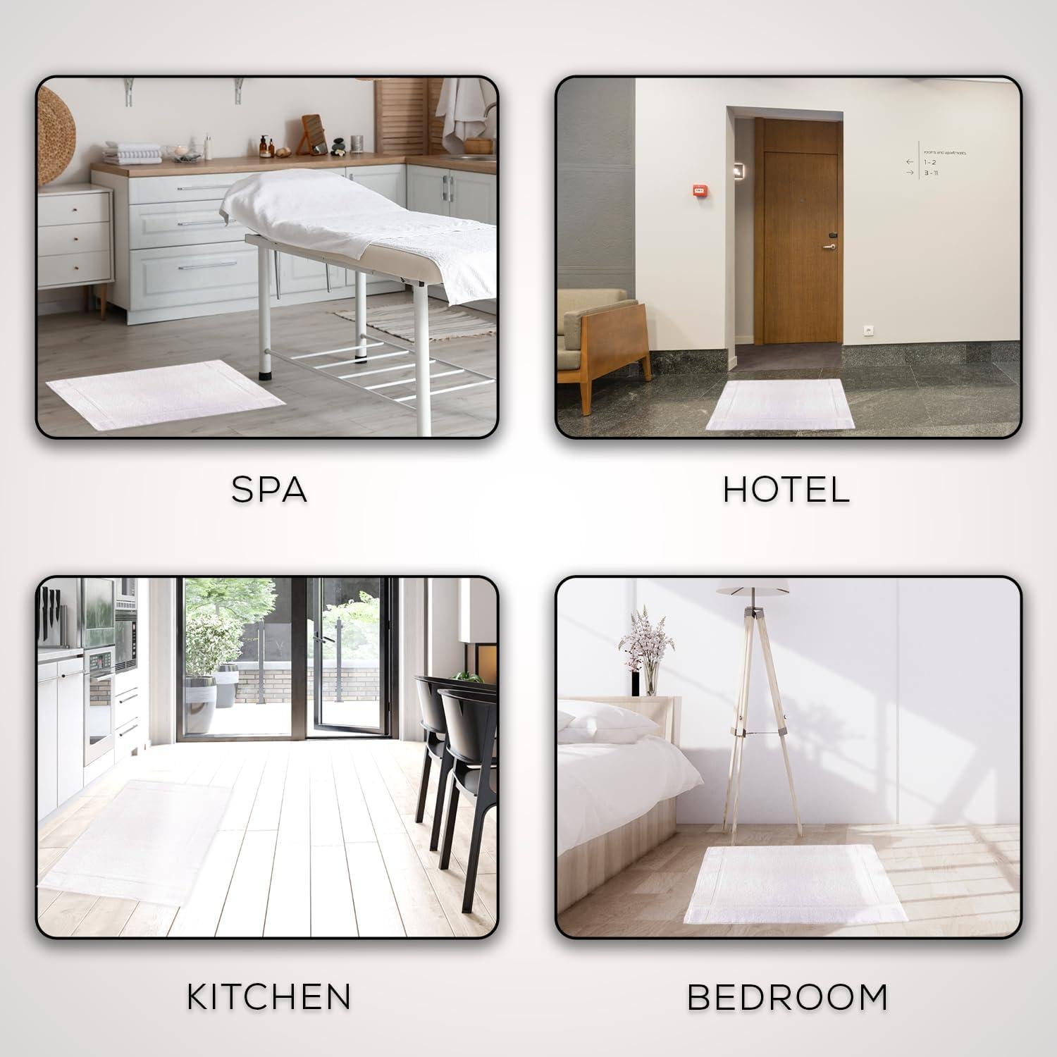 Toallas de Baño Gold Textiles 12 Pack Algodón Blanco 45.7x63.5 cm