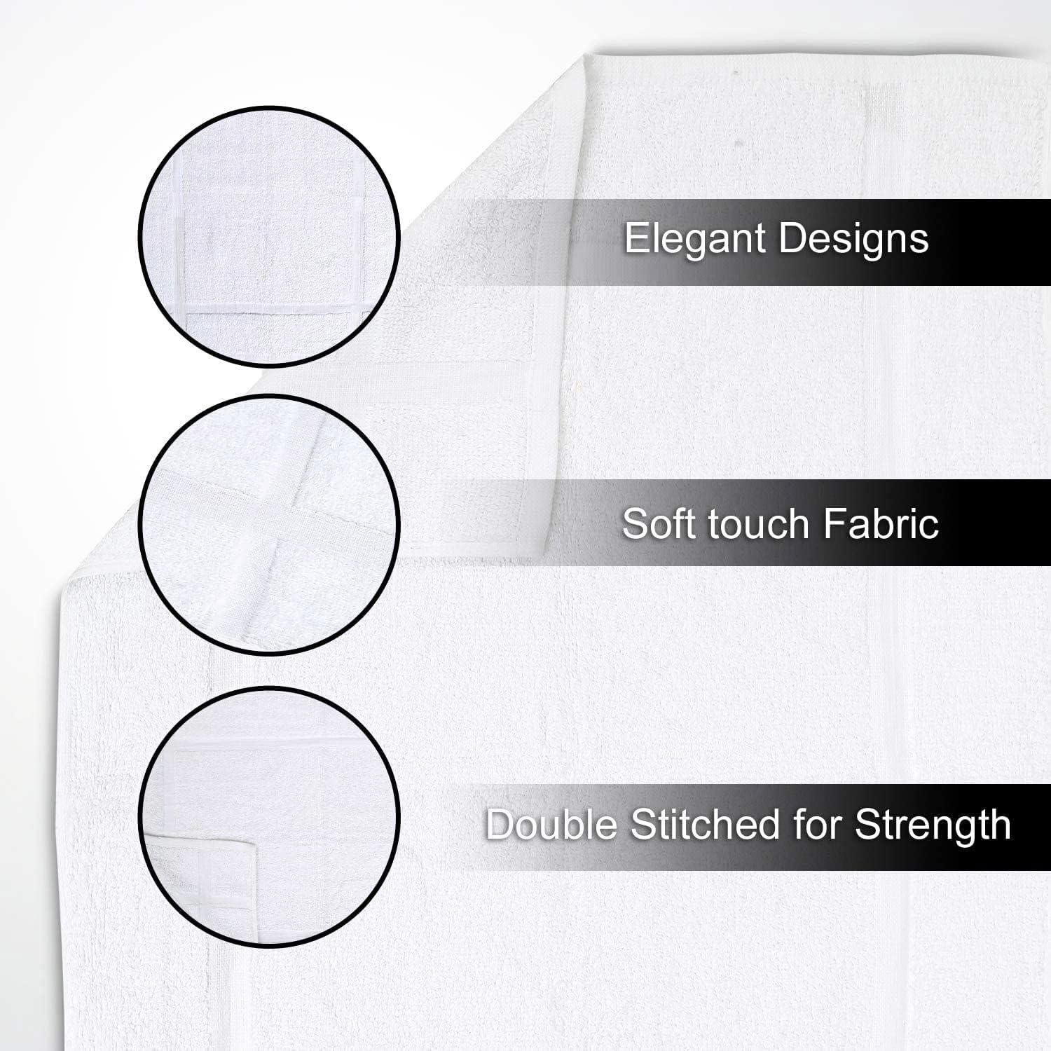 Toallas de Baño Gold Textiles 12 Pack Algodón Blanco 45.7x63.5 cm