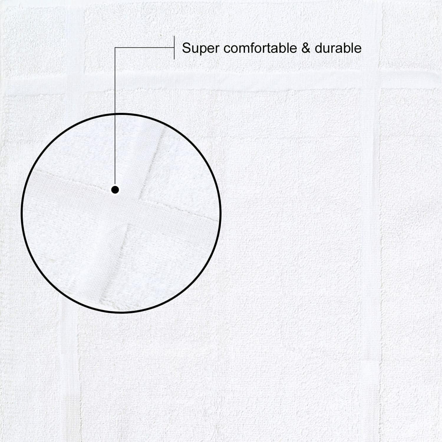 Toallas de Baño Gold Textiles 12 Pack Algodón Blanco 45.7x63.5 cm