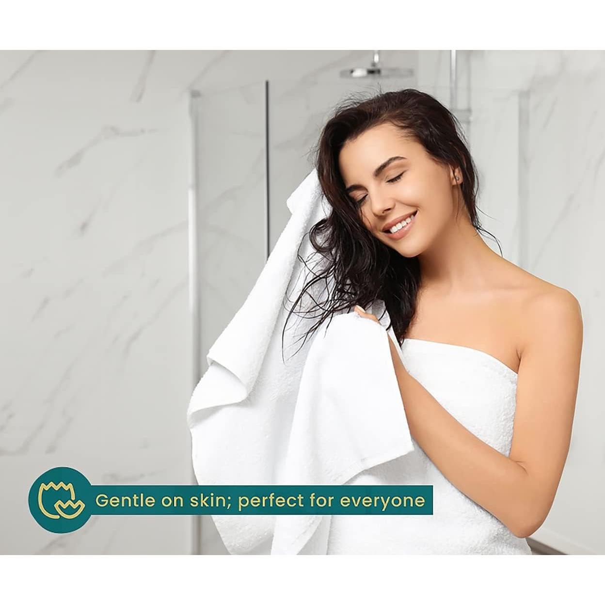 Paquete de 24 Toallas de Baño Blancas TOALLA 55.88x111.76 cm