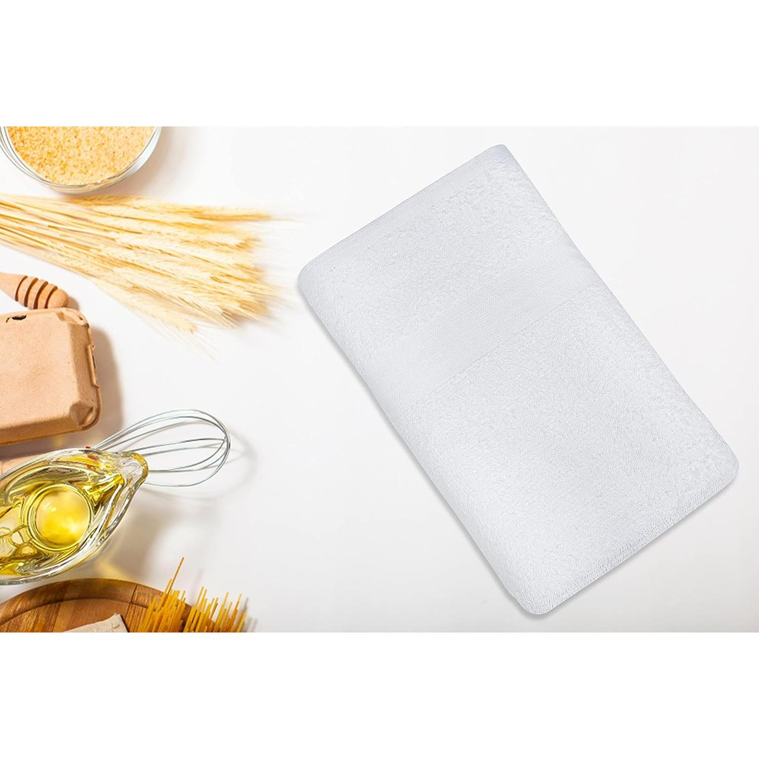 Paquete de 24 Toallas de Baño Blancas TOALLA 55.88x111.76 cm