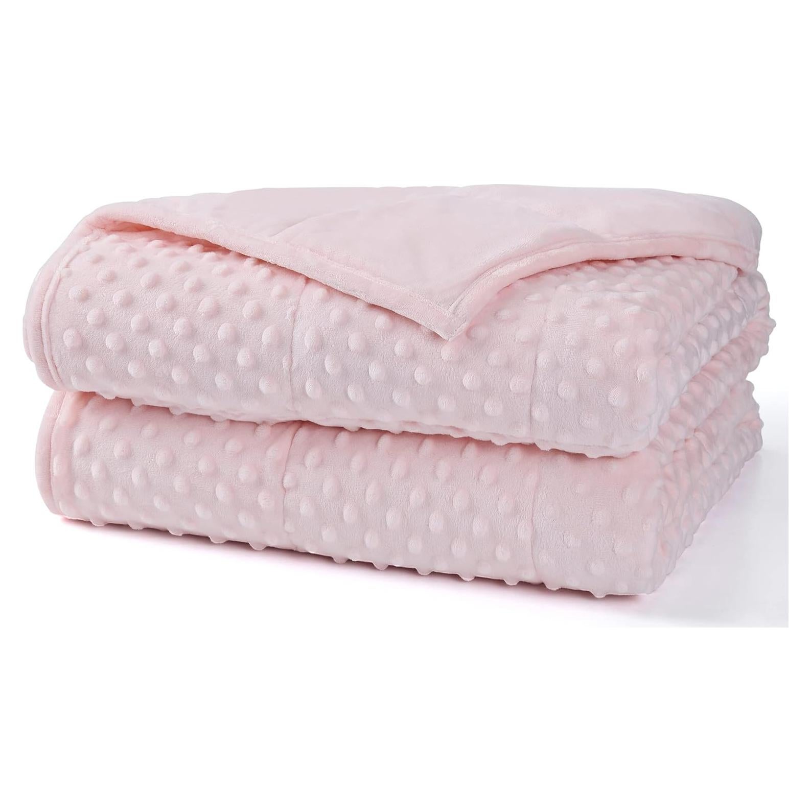 Manta con Peso Alomidds 122x183cm 5.4kg Rosa Terciopelo