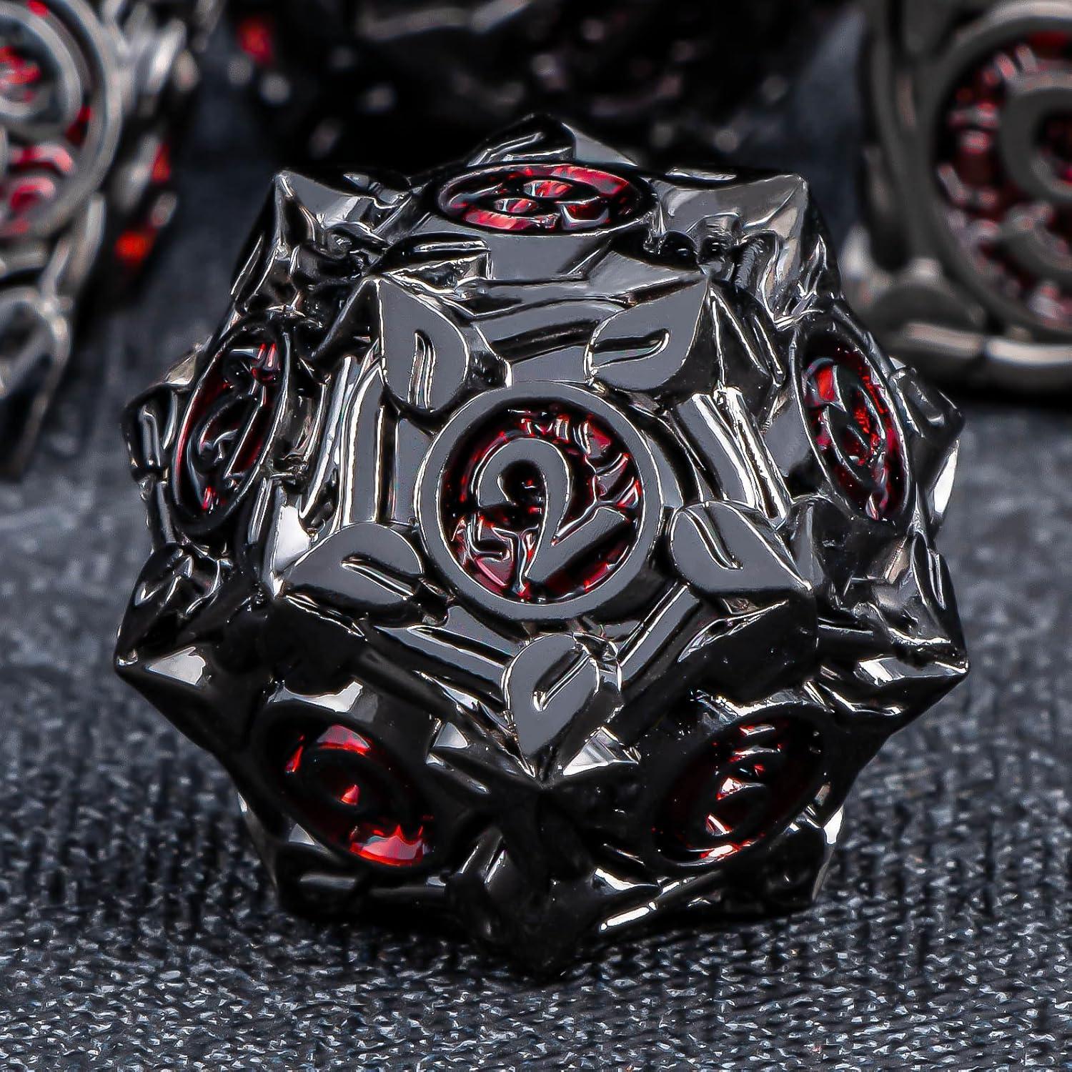 Juego de Dados Metálicos DND KERWELLSI 7Pcs Raíces Árbol Vida