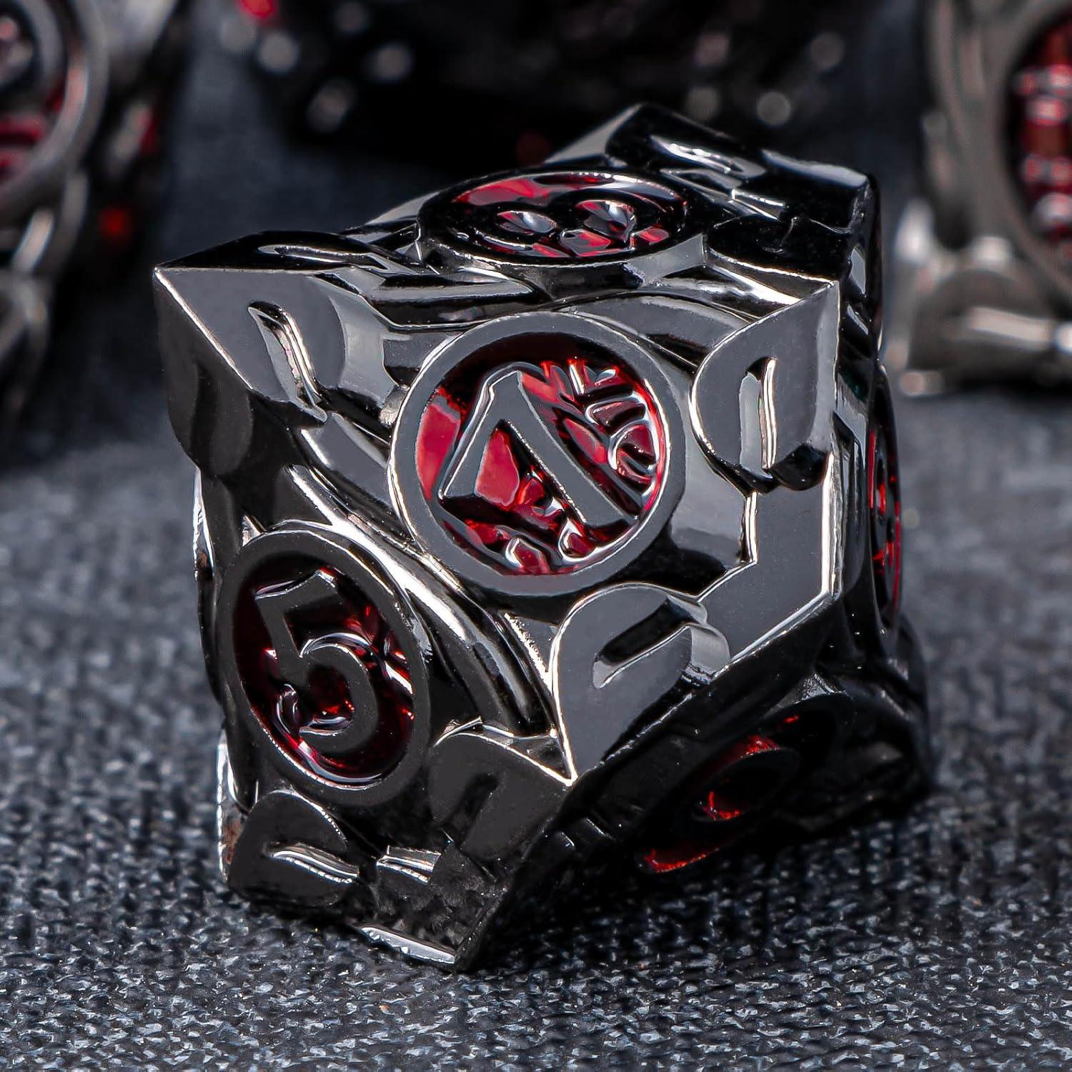 Juego de Dados Metálicos DND KERWELLSI 7Pcs Raíces Árbol Vida