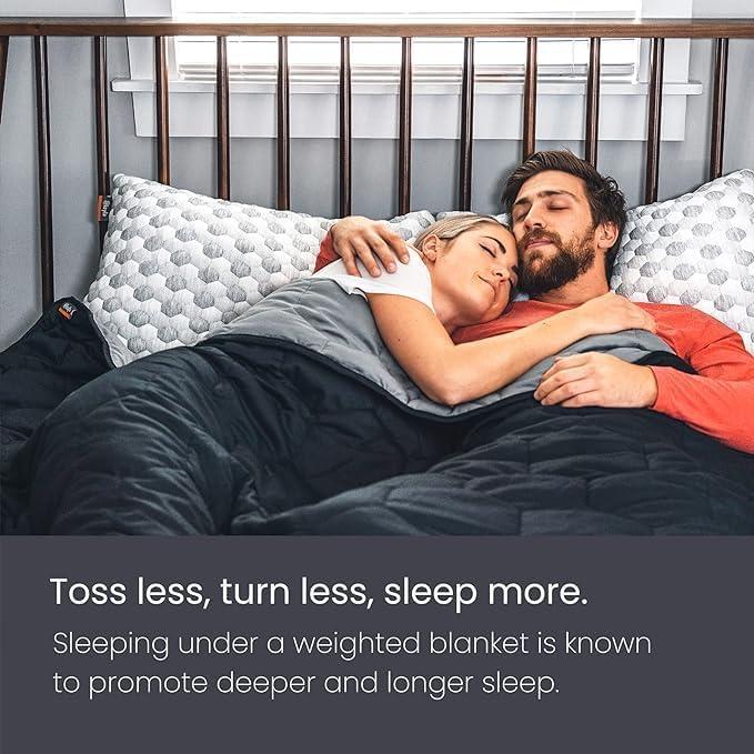 Manta con peso Layla 9.07 kg 100% algodón gris 203x152 cm