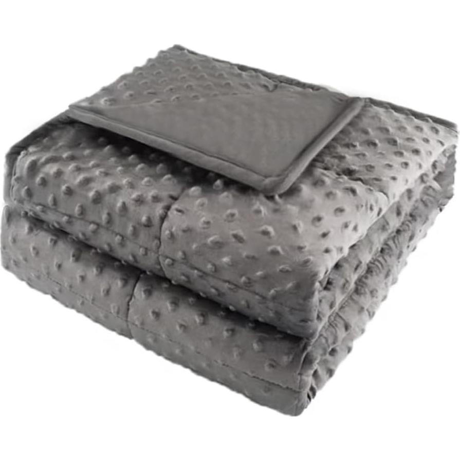 Manta con peso reversible ALANSMA 6.8 kg gris 203x152 cm